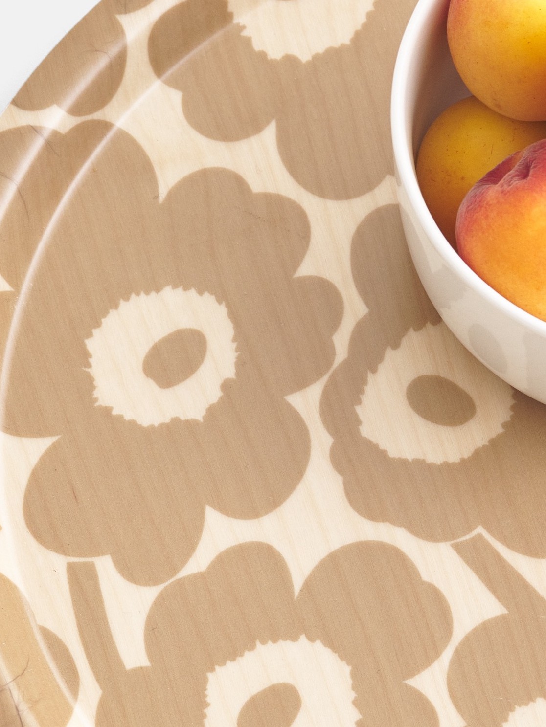 Marimekko plywood tray in Unikko print.