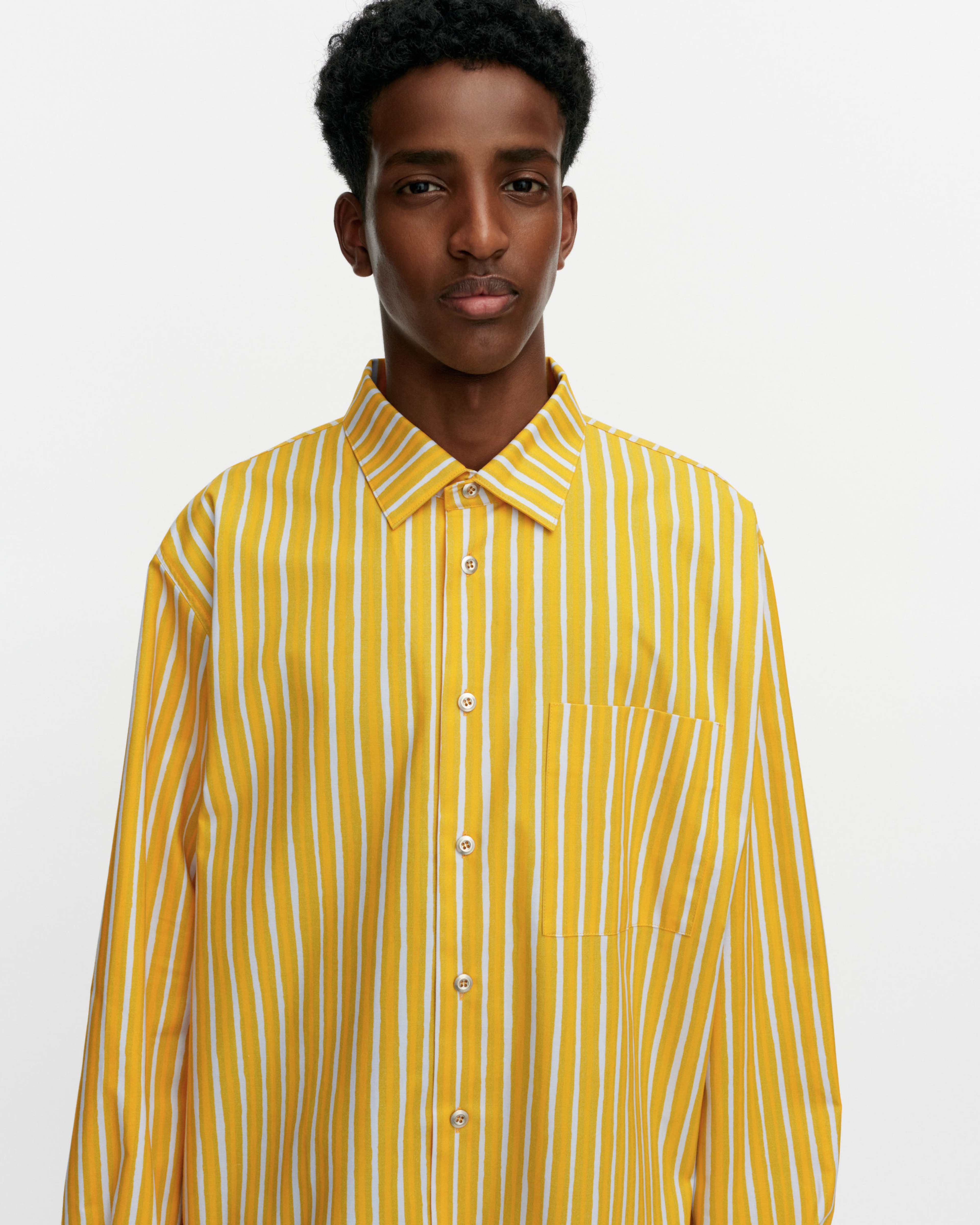 Jokapoika, Kioski cotton shirt, orange, light blue,