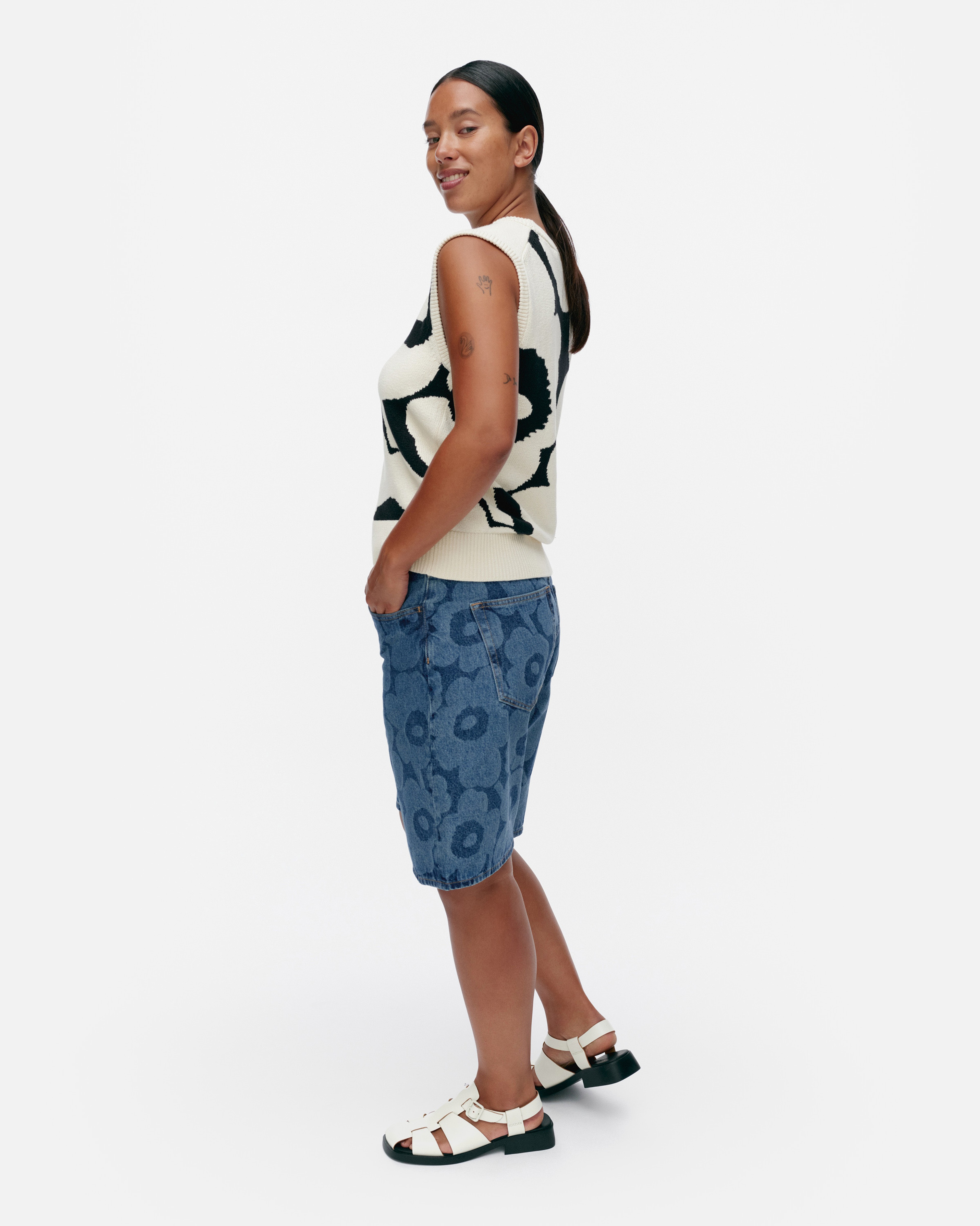 Maridenim Marssi Unikko, Jean shorts, mid indigo,