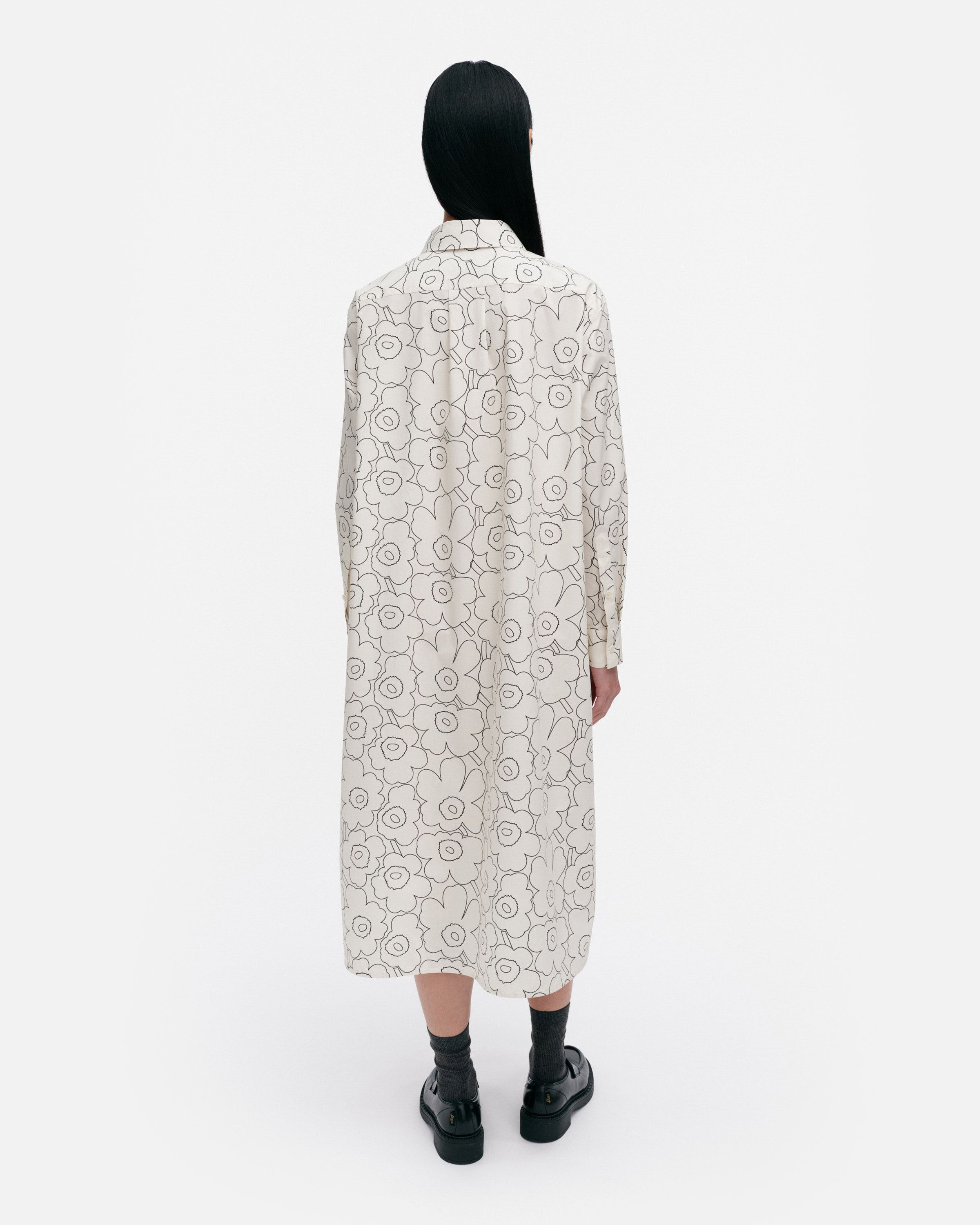 25SS■marimekko■Rento Piirto Unikko トリコットドレス Runoelma Piirto Unikko Dress | Marimekko