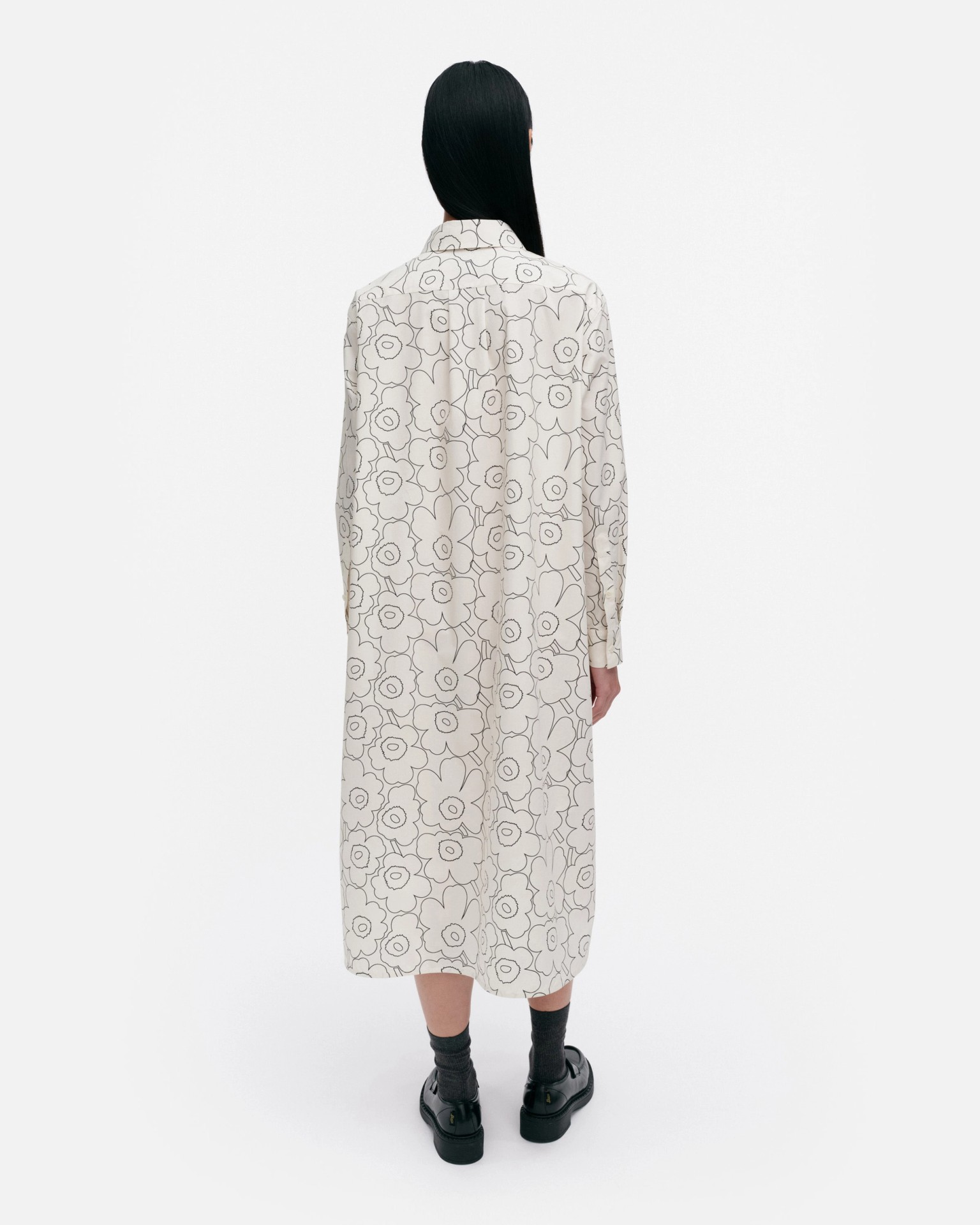 Runoelma Piirto Unikko, Dress, off white, black,