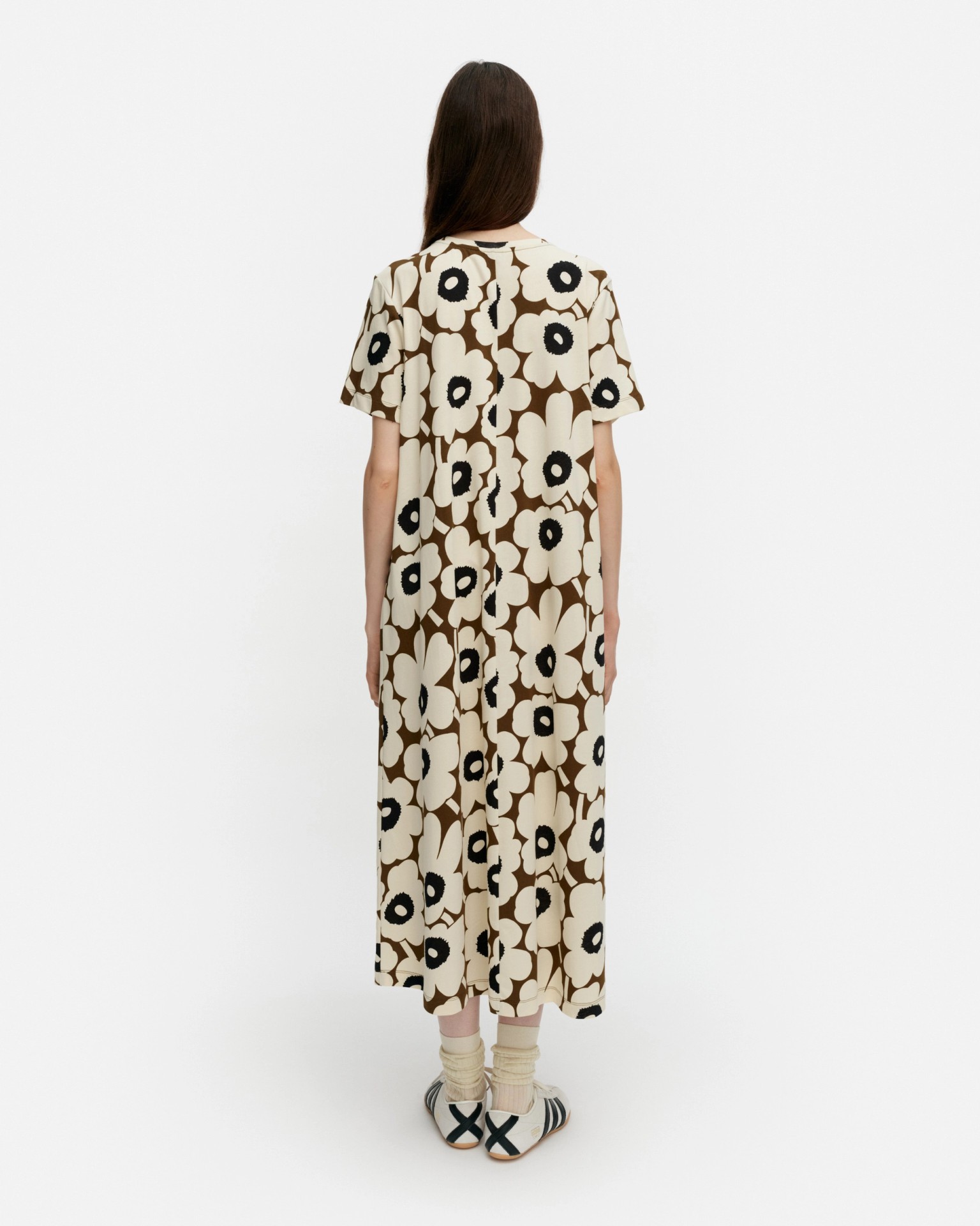 Pisteinen Unikko, Dress, beige, brown, black,