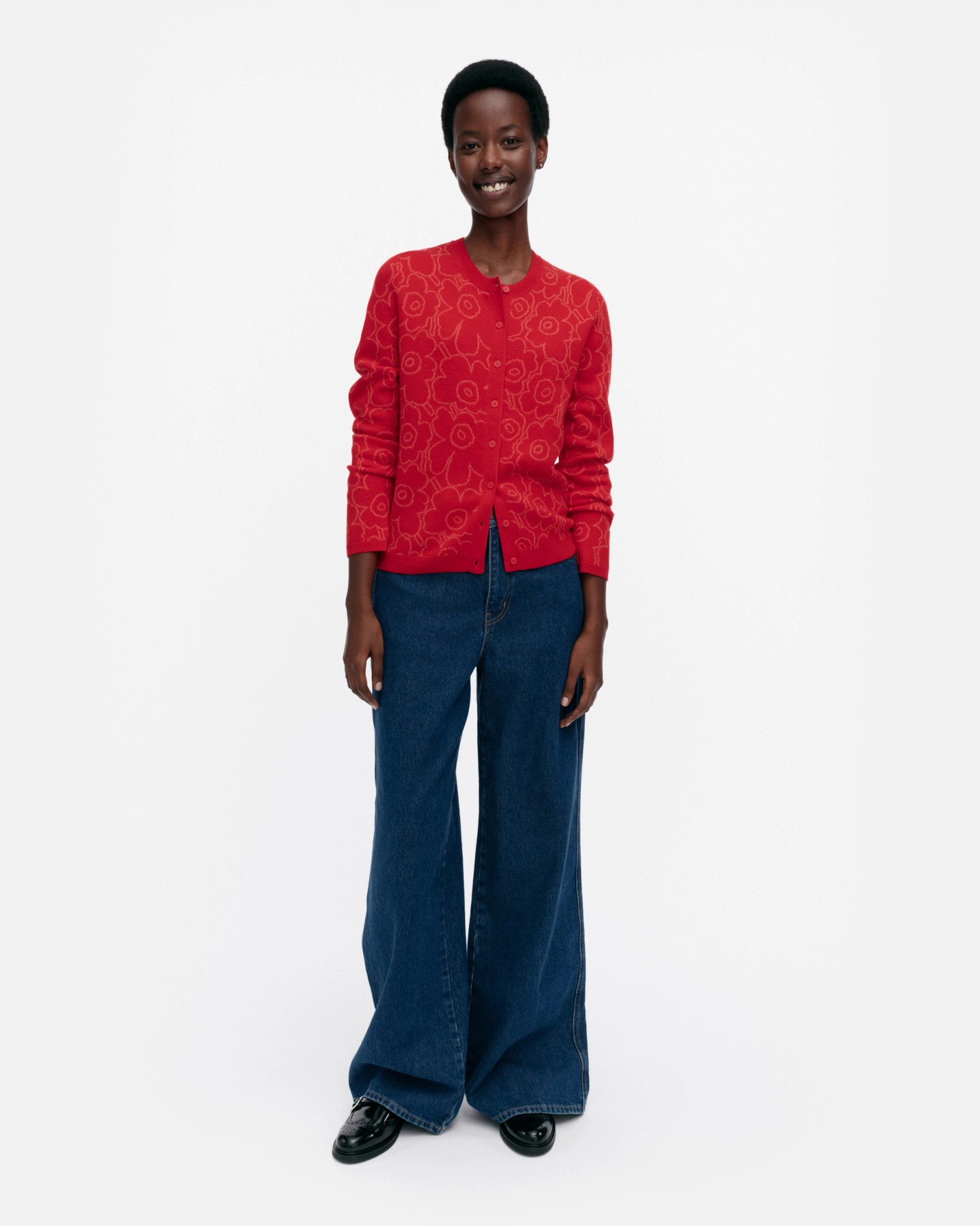RWS Mutka Mini Piirto Unikko, Knitted cardigan, red, red,