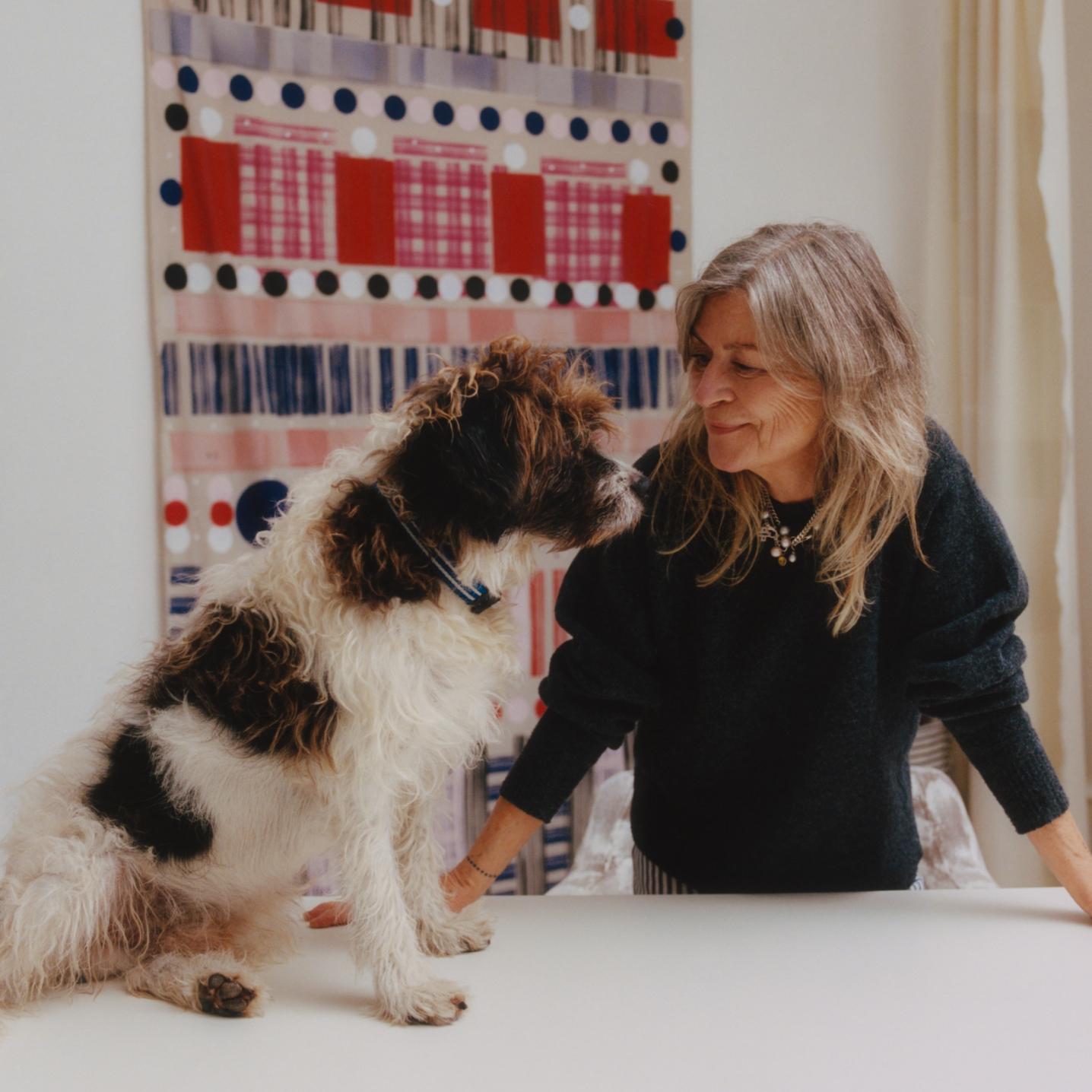 Vibeke Rohland and her dog