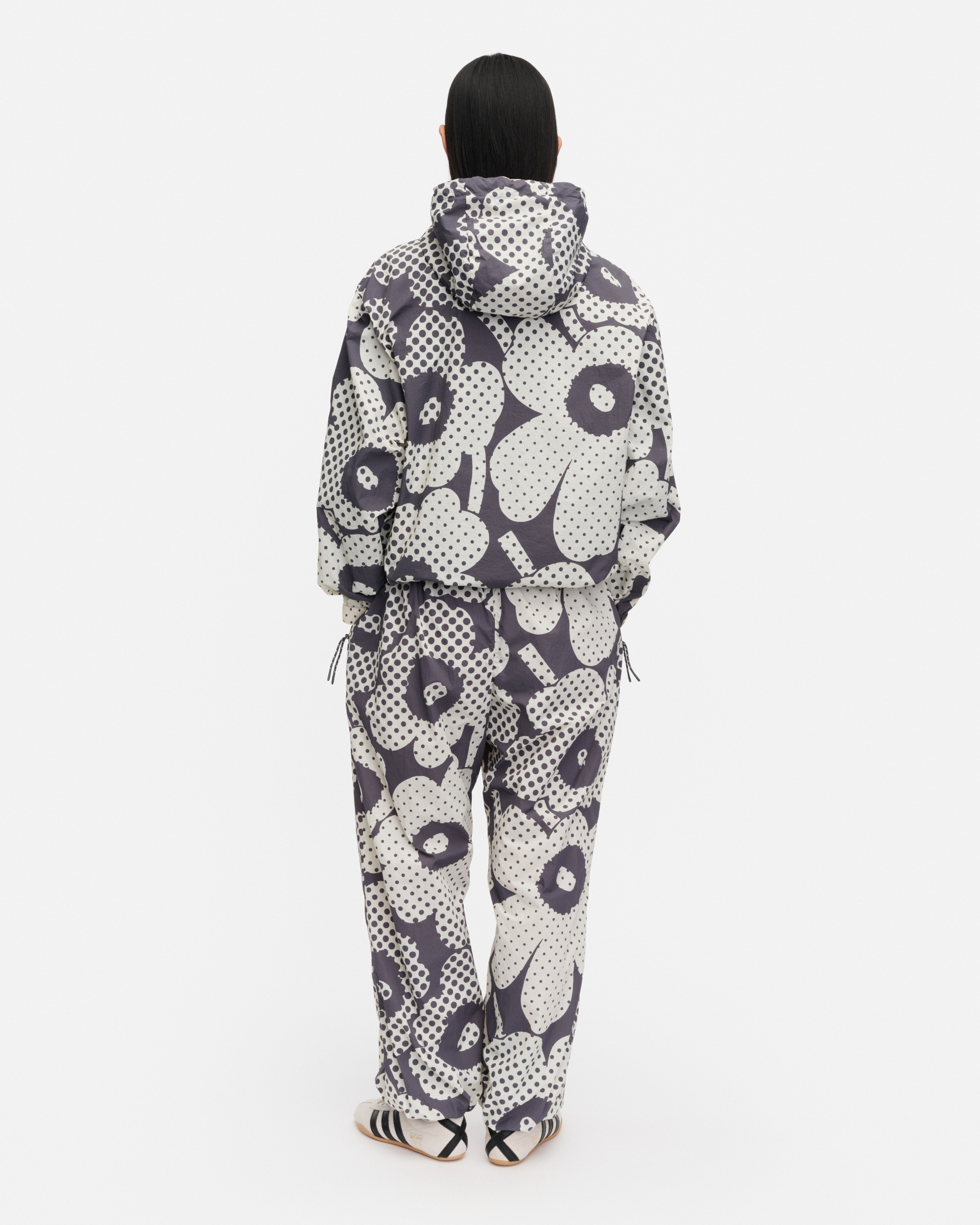 Sattuma Unikko, Kioski activewear coat, dark grey, off white,
