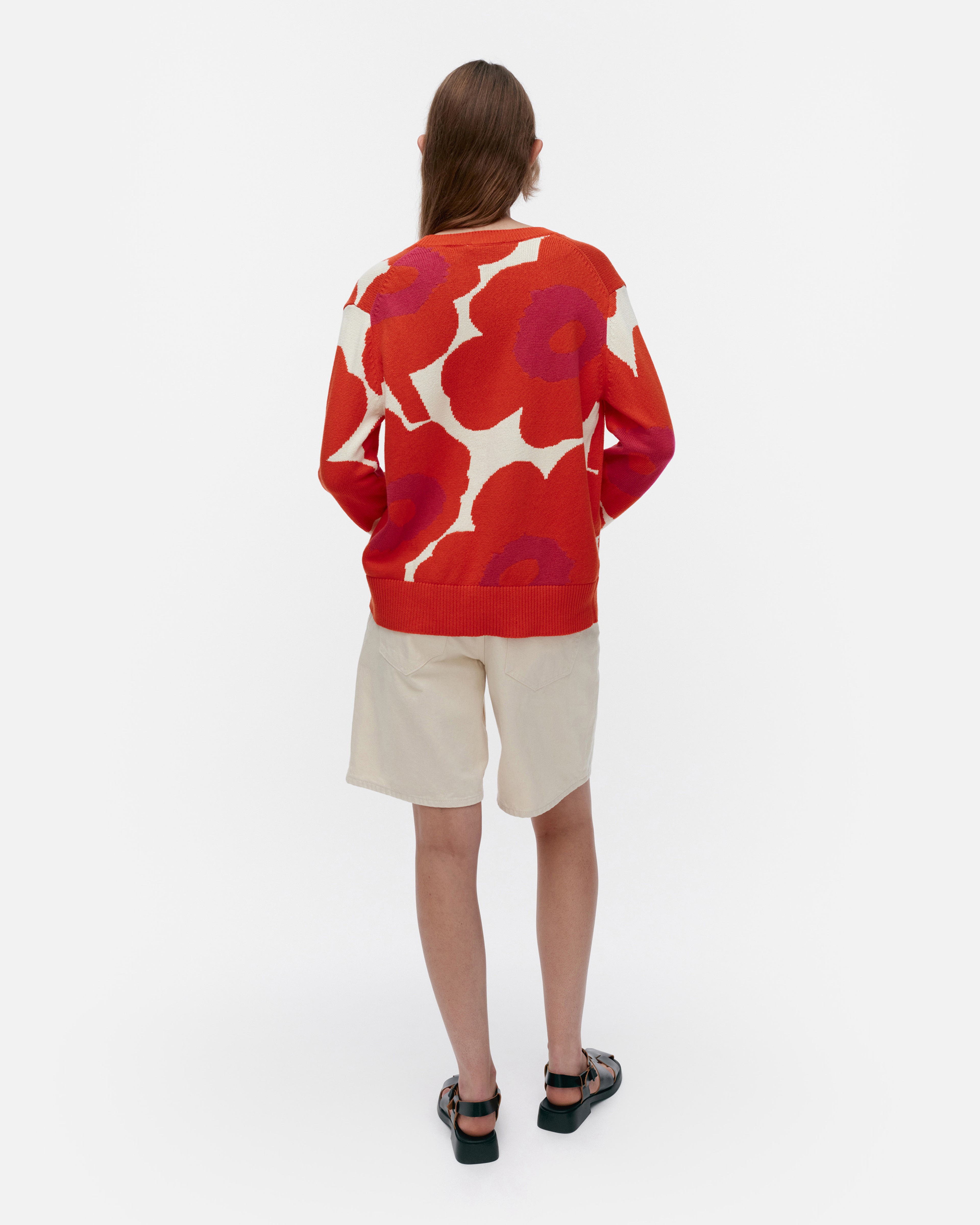 Päivä Unikko Knitted cotton pullover