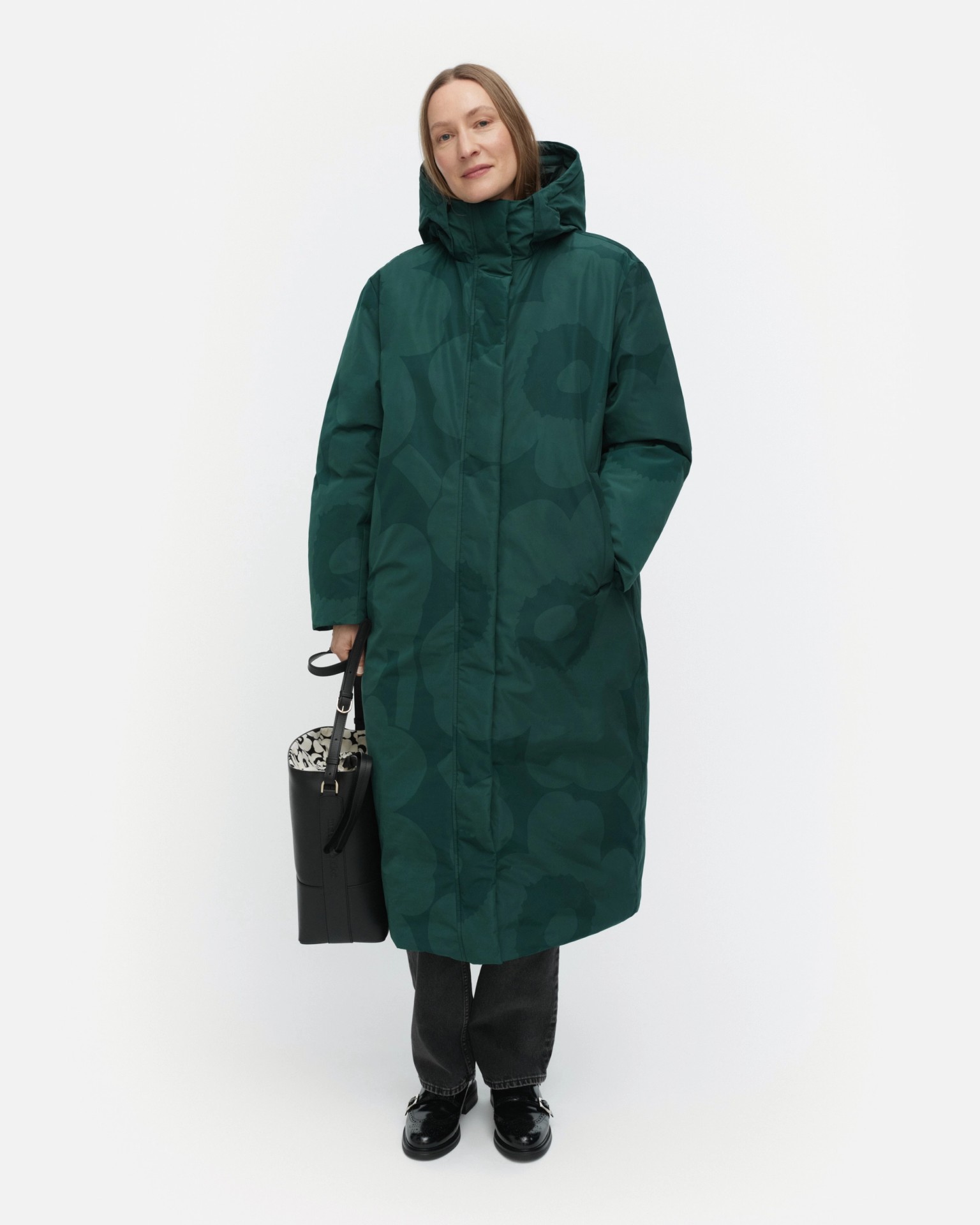 Taiottu Unikko, Down coat, dark green, green,
