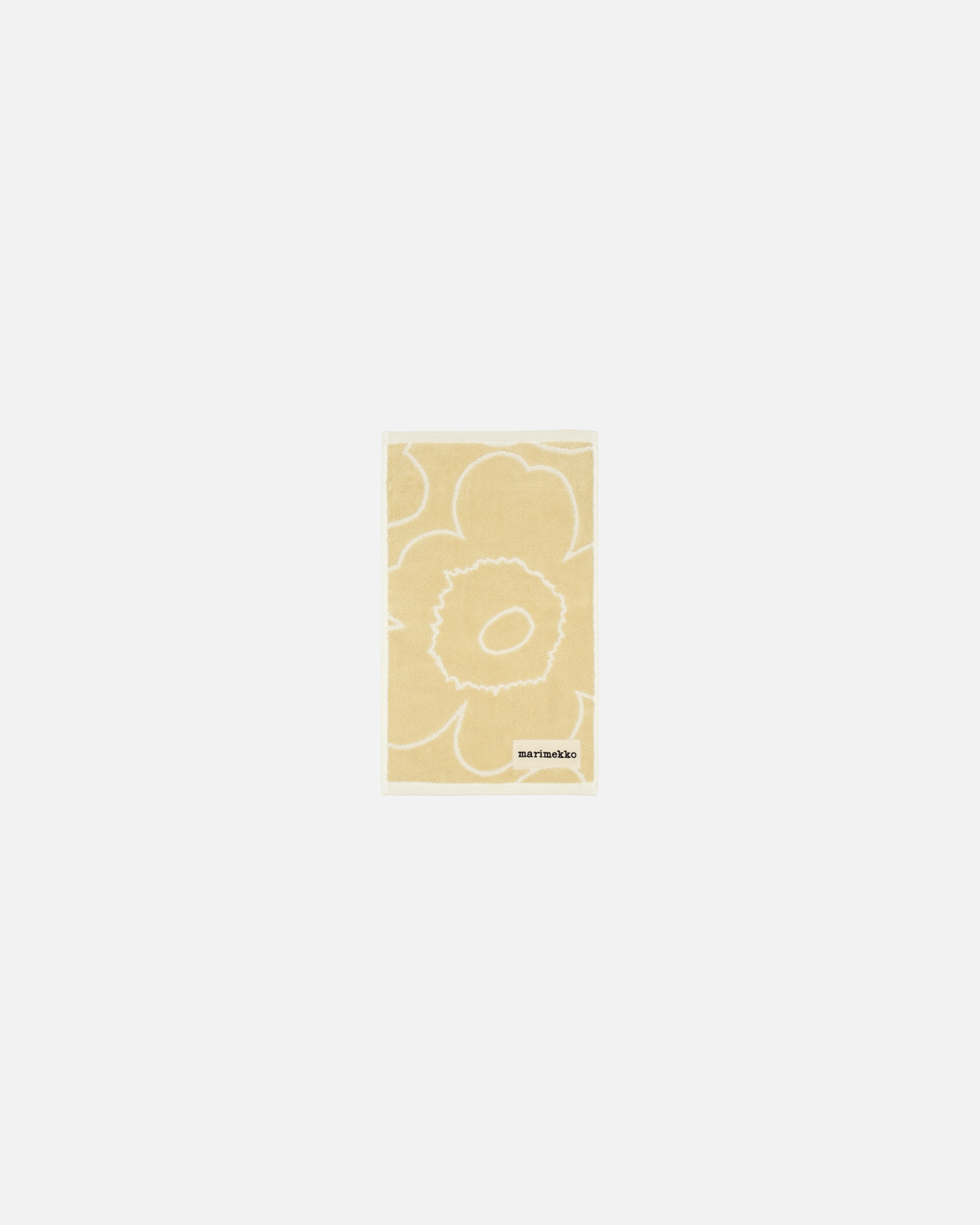Piirto Unikko, Guest towel 30x50 cm, straw, off white,