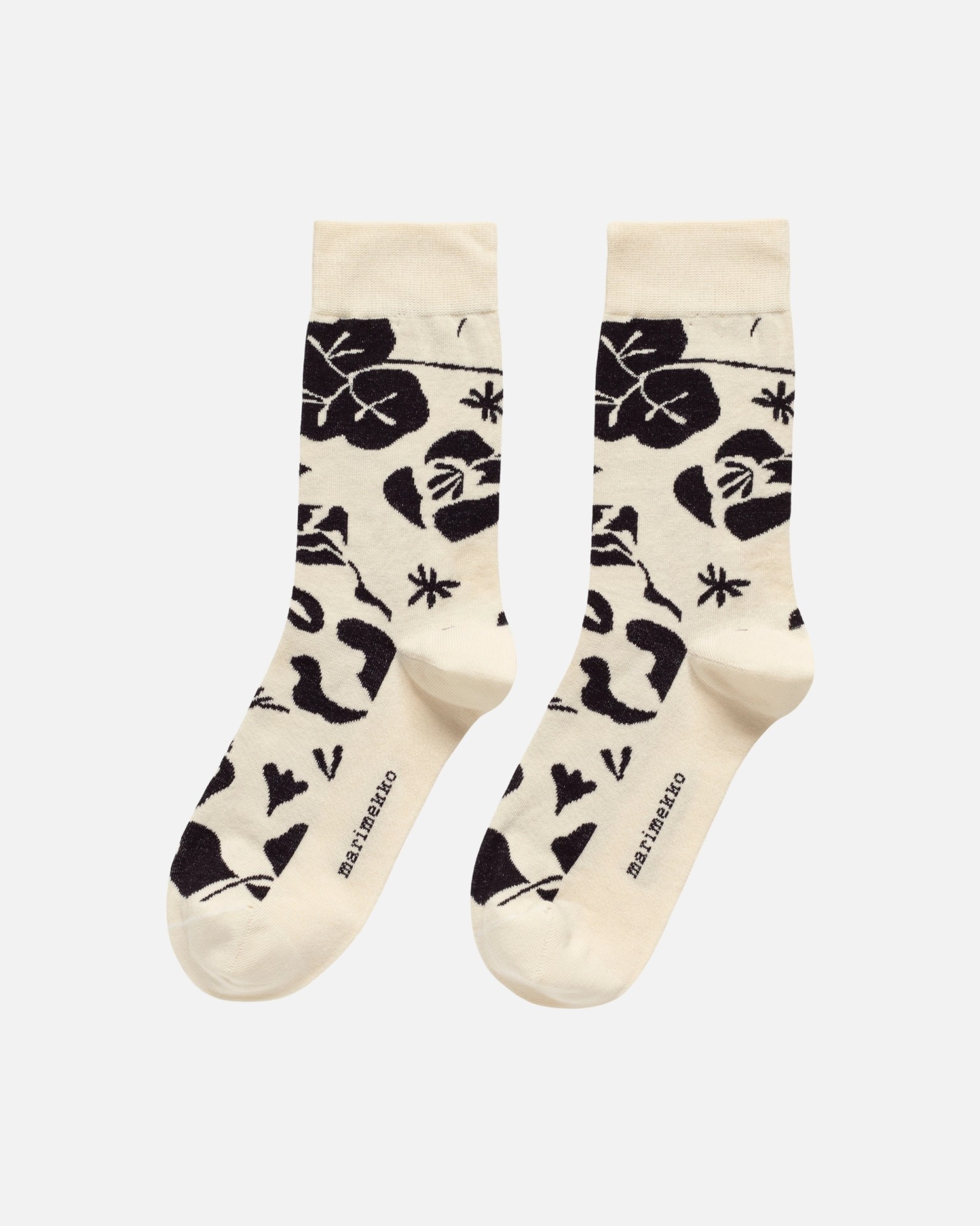 Kasvaa Nokturno, Socks, off white, black,