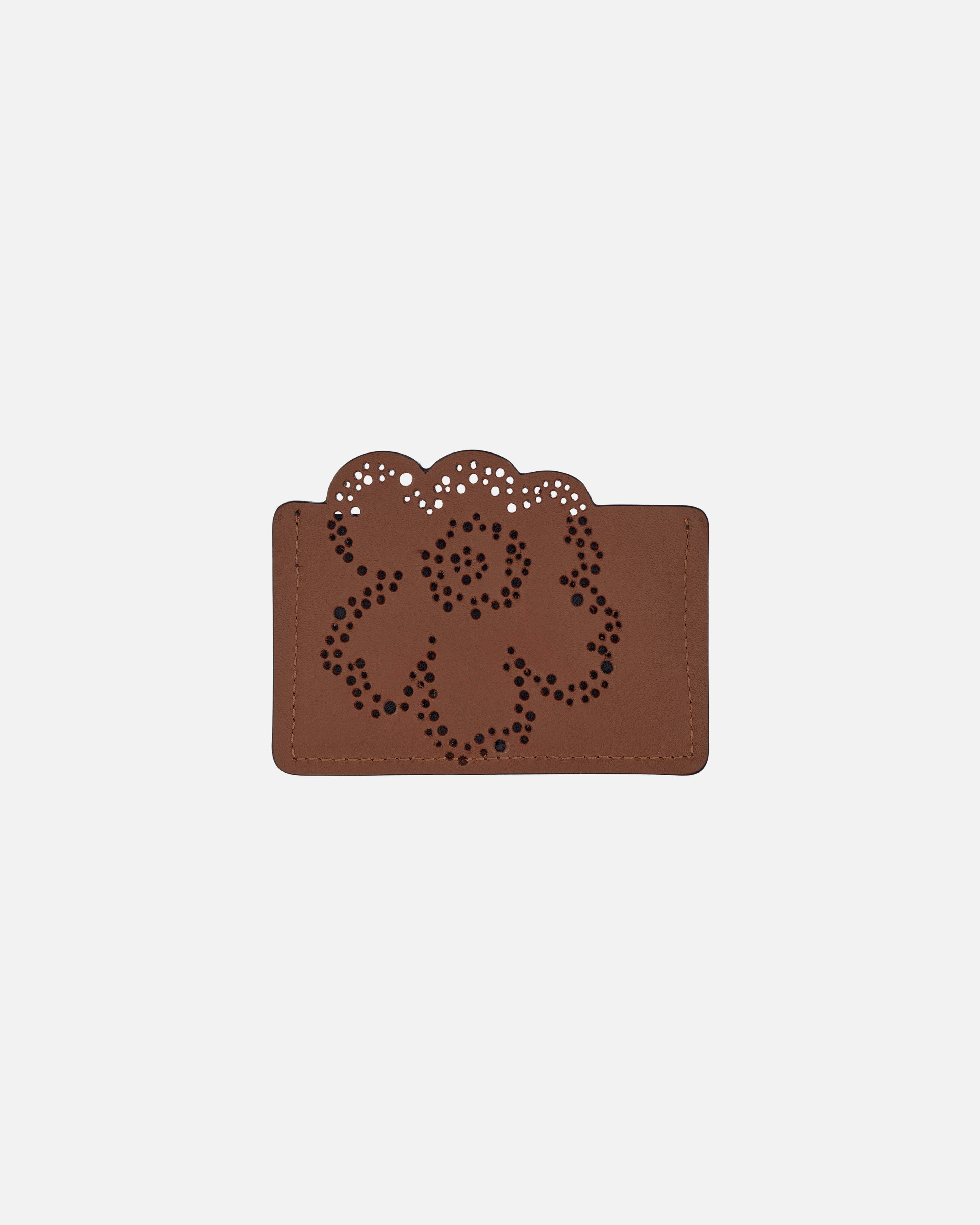 Imprint Card Holder Unikko, brown, black,