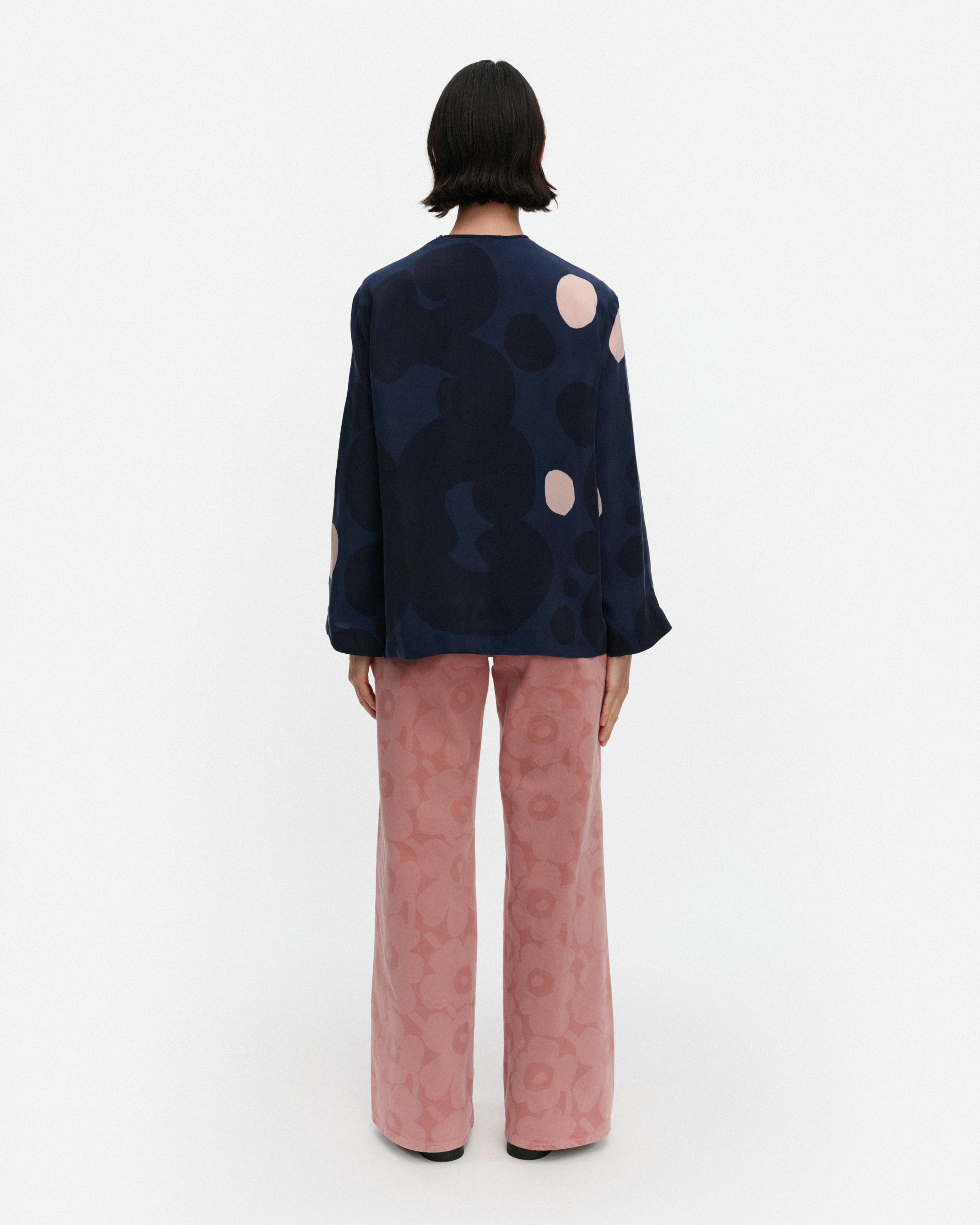 Koota Keidas, Blouse, dark blue, light pink,