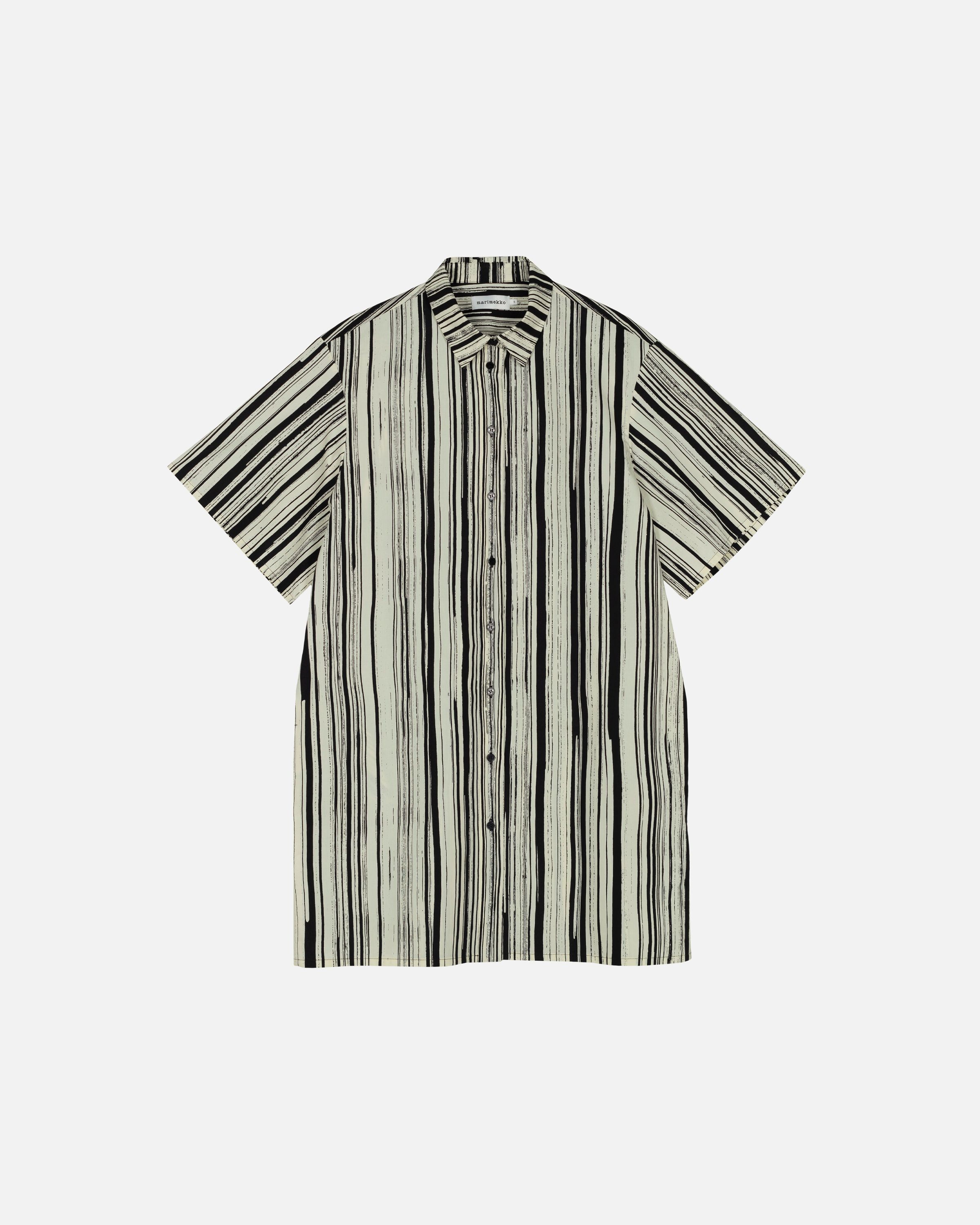 24AW■marimekko■Monoliitti Siluetti コットンシャツドレス Monoliitti Siluetti Cotton poplin dress | Marimekko