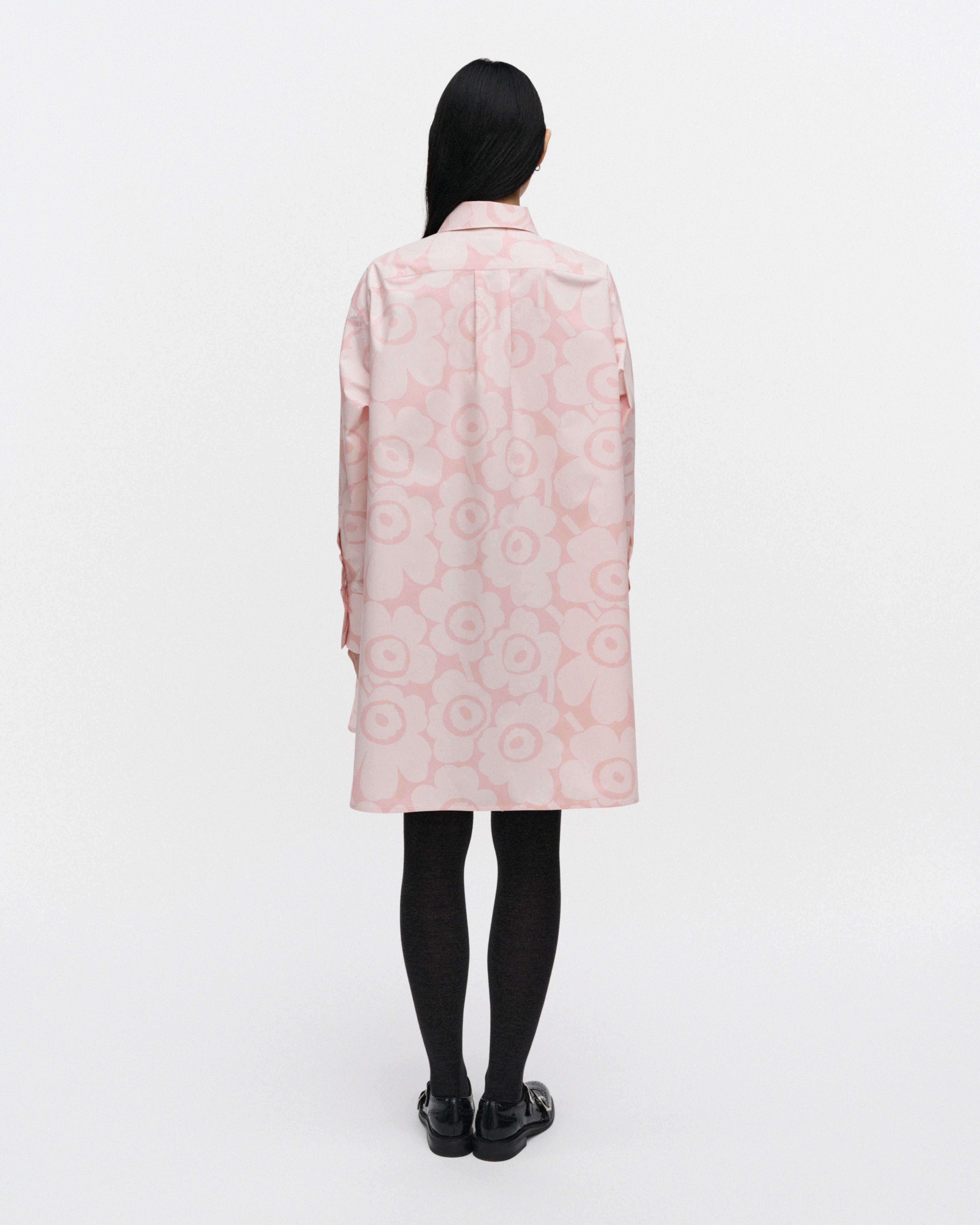 Kuvitelma Unikko, Cotton shirt dress, light pink, light pink,