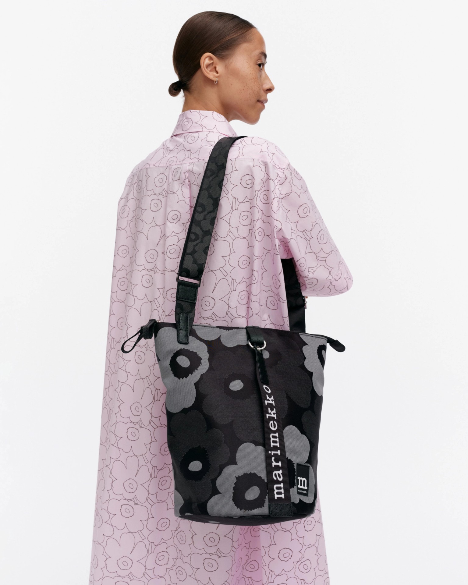 All Day Bucket Unikko, Shoulderbag, grey, dark grey, black,