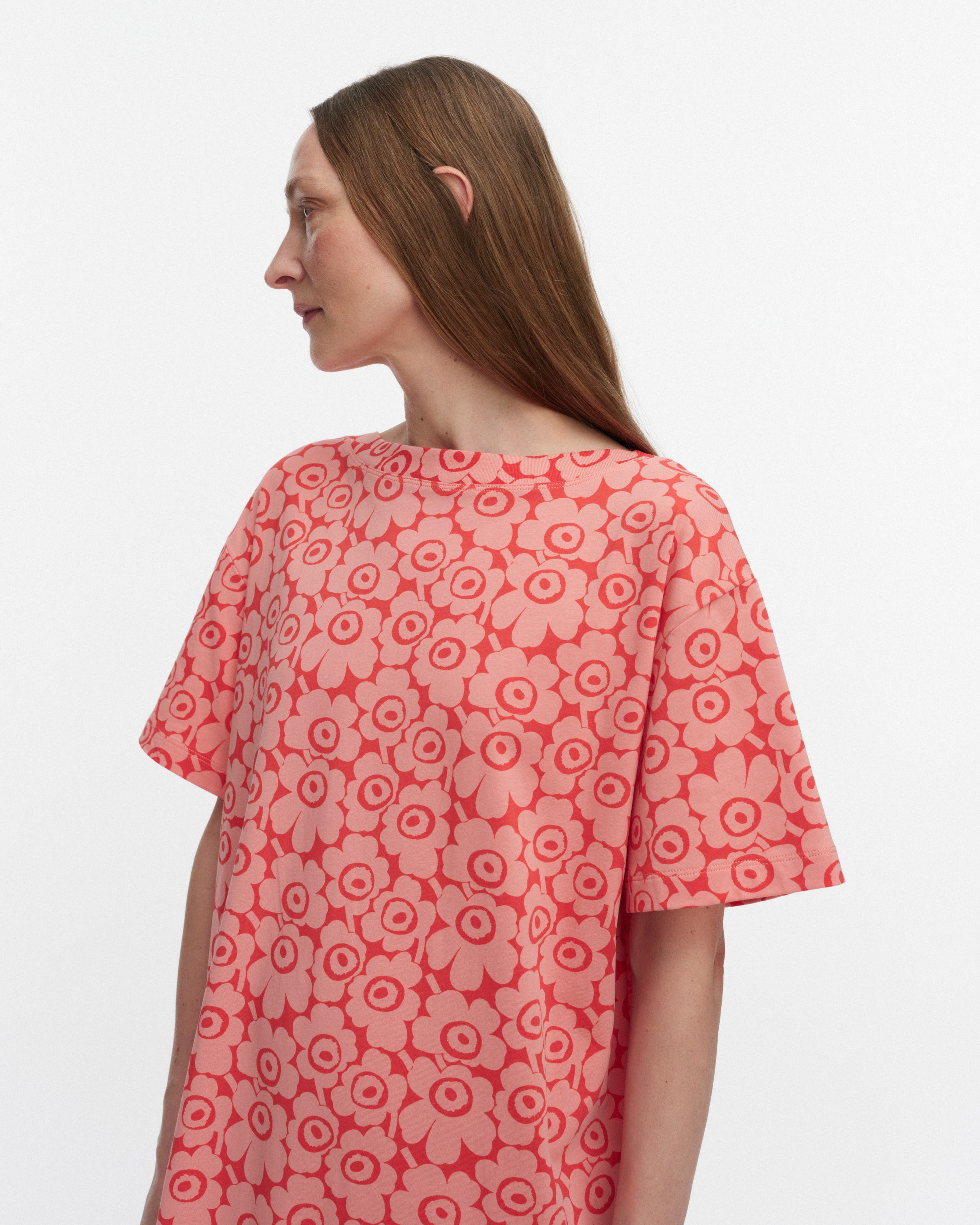 Joku Unikko, Dress, coral, red,