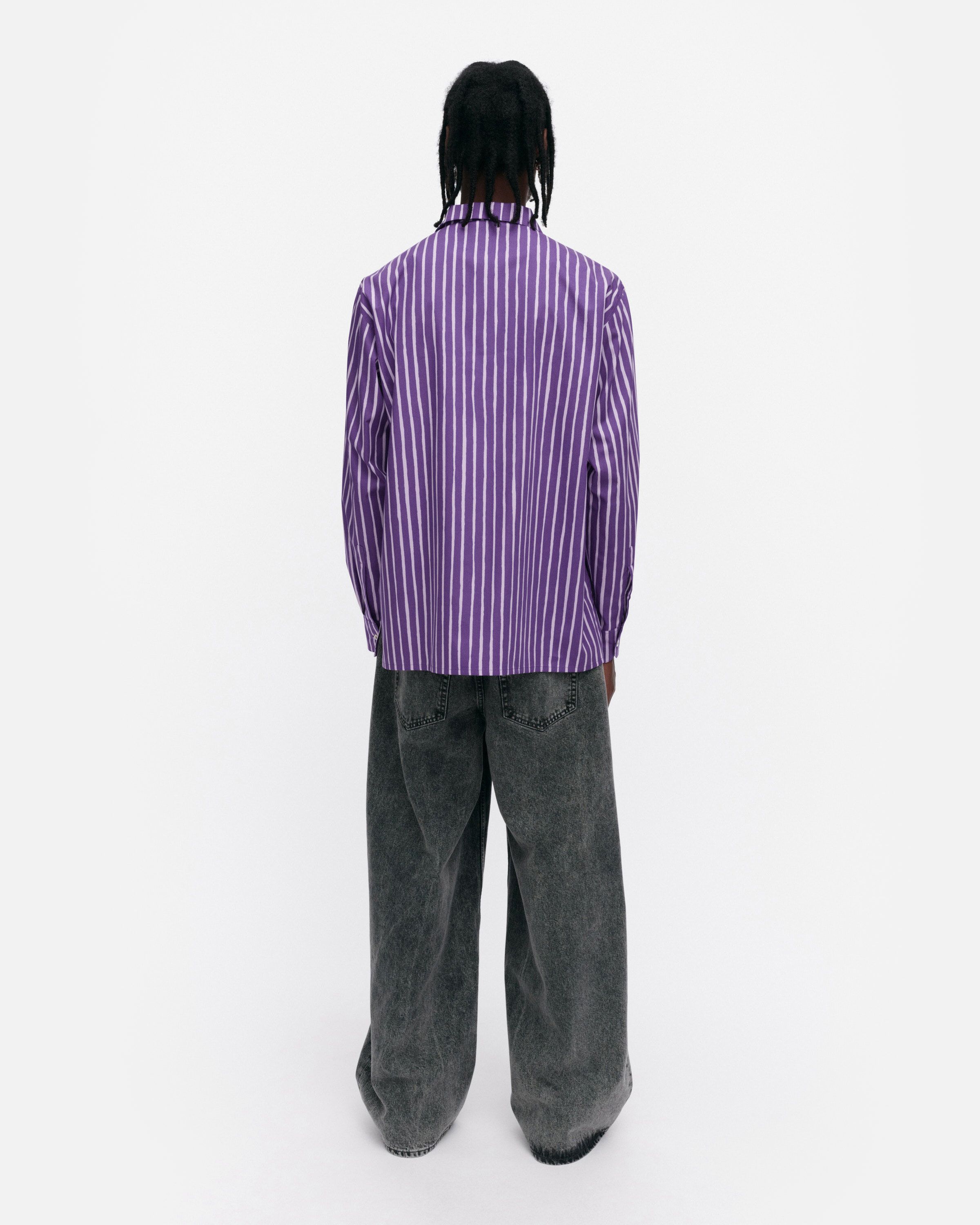 山城葉子ne Quittez pas Cotton Stripe Pintuck