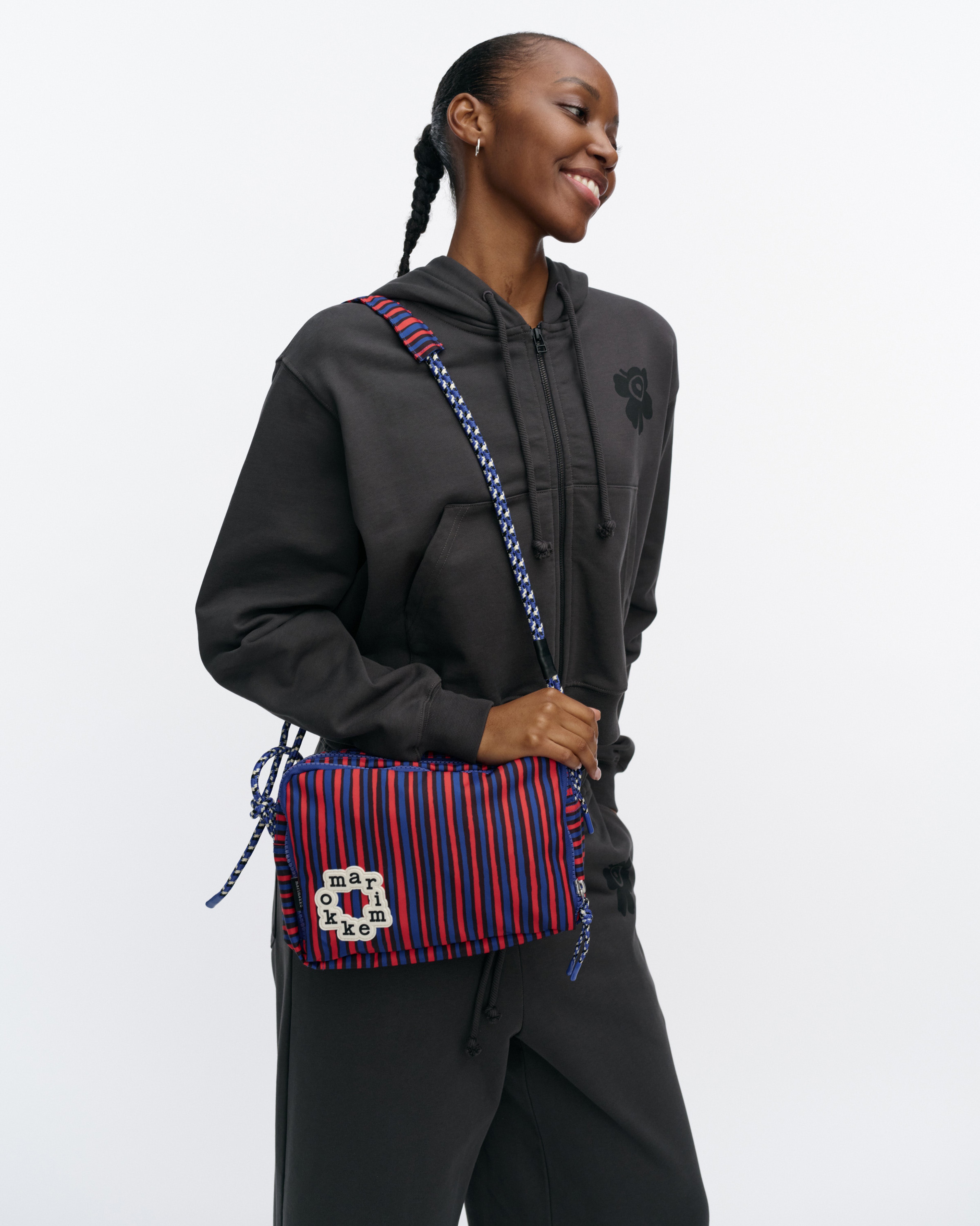 Kavari Piccolo, Kioski shoulder bag, blue, red,