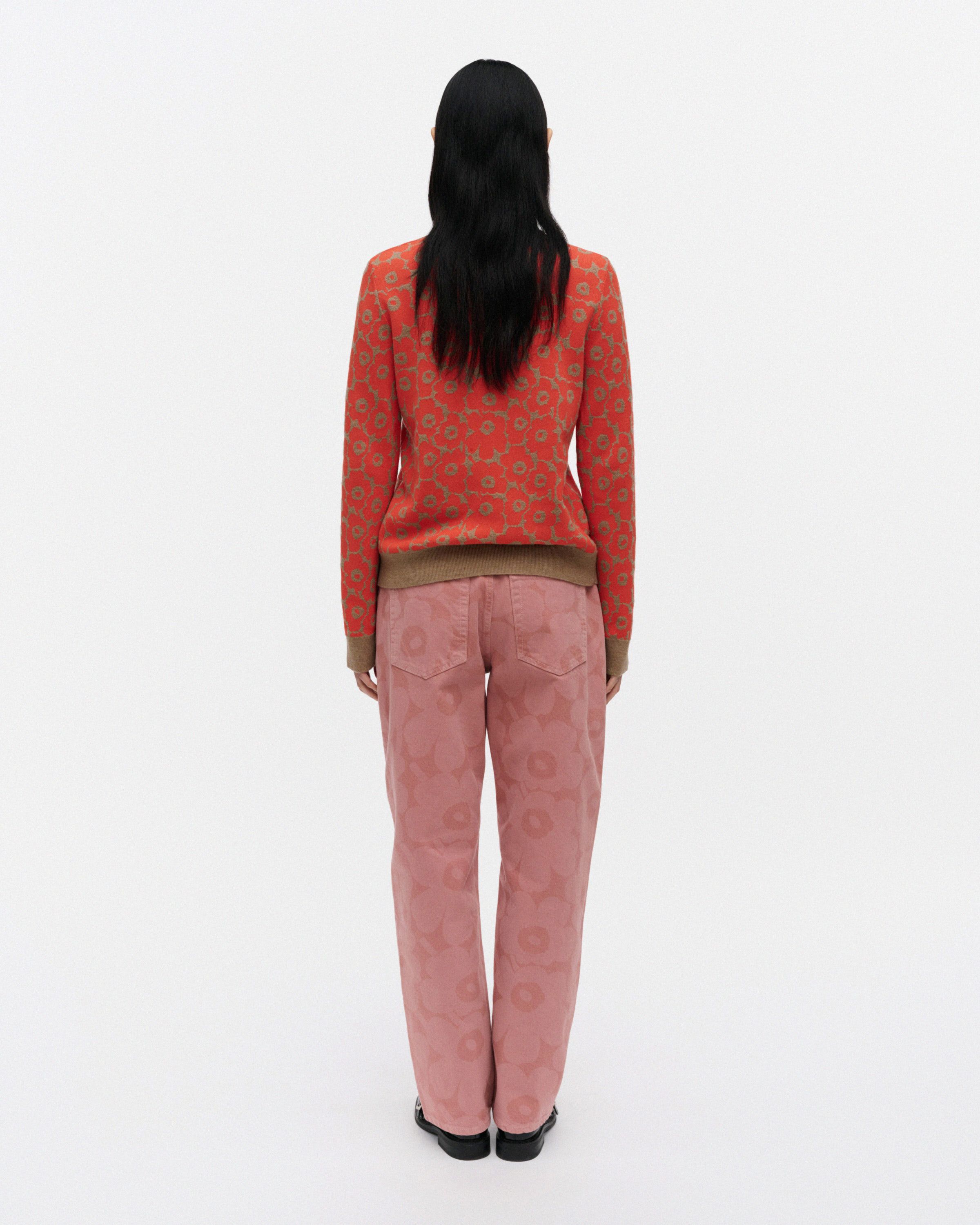 Maridenim Barrel Unikko Jeans pink, light pink | Marimekko