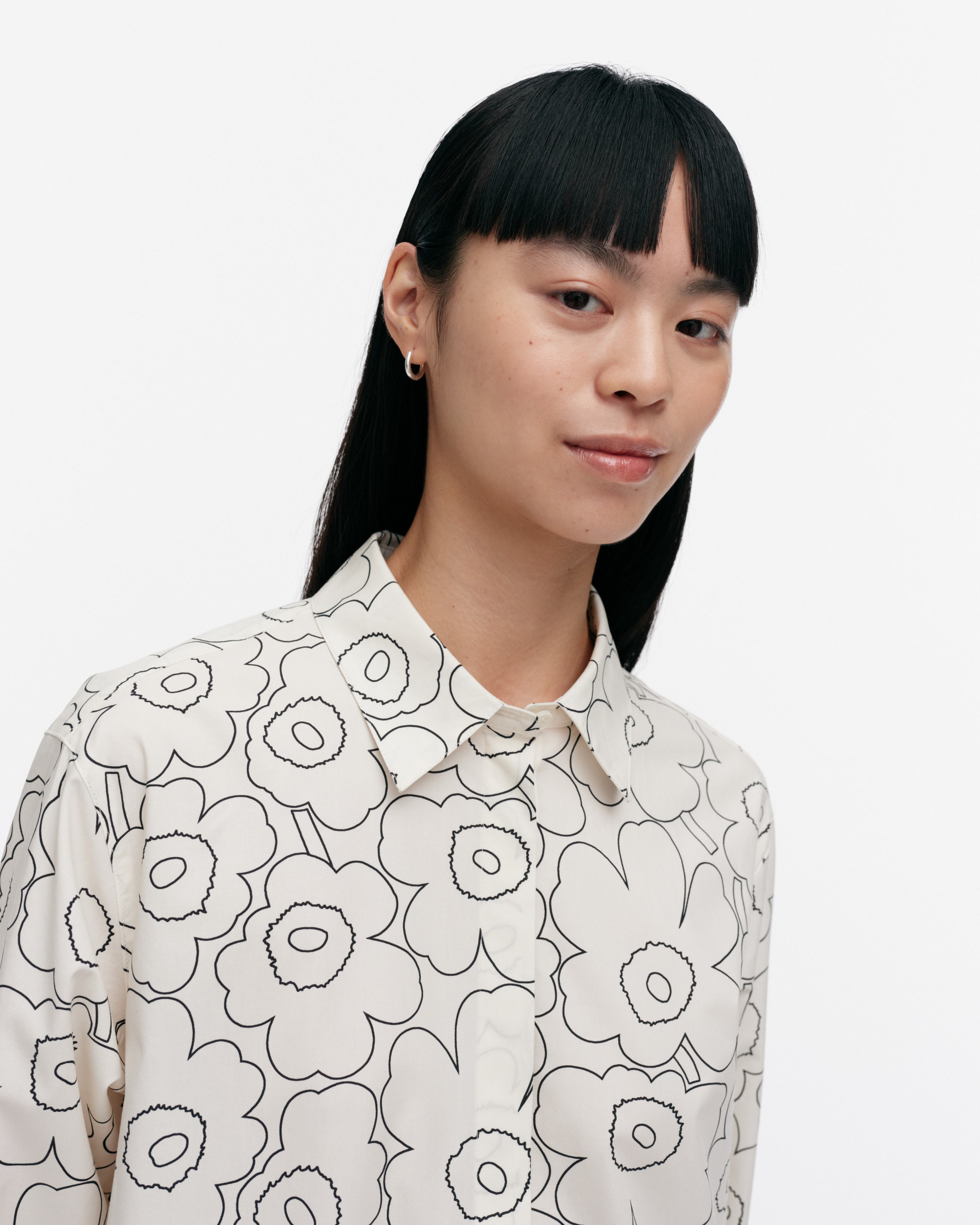 Runoelma Piirto Unikko, Dress, off white, black,