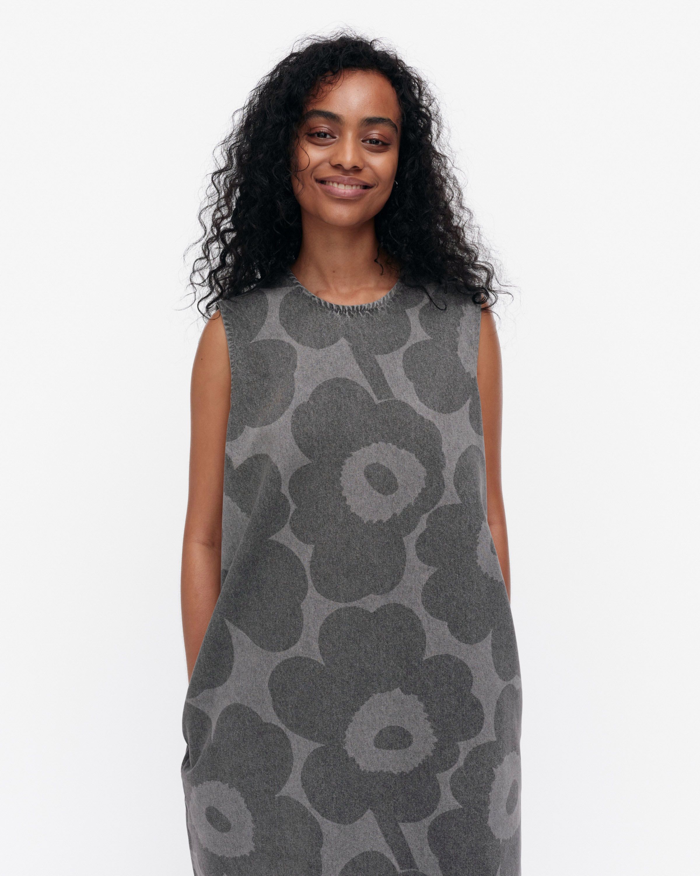 Maridenim Somasti Unikko Denim dress | Marimekko