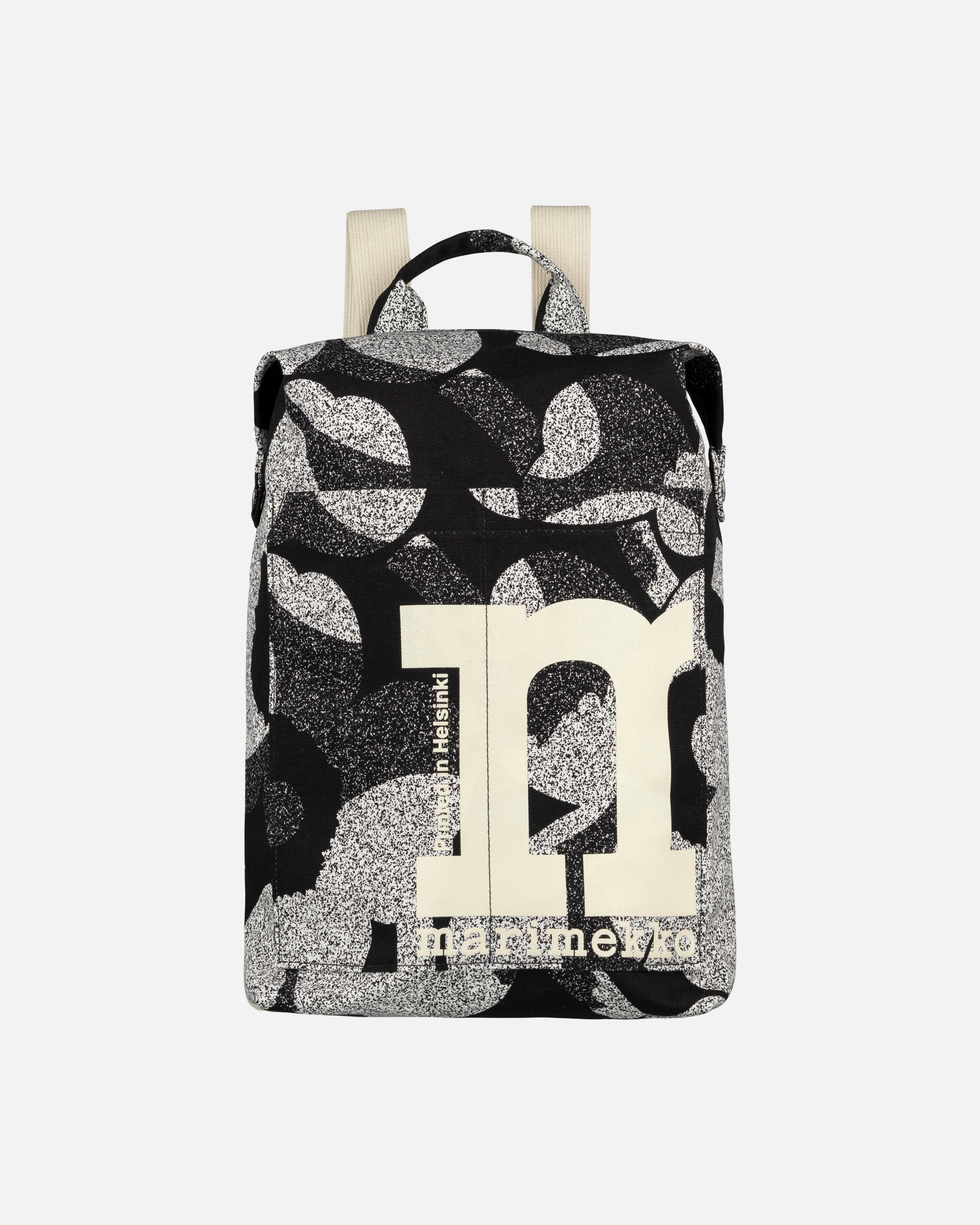 Mono Backpack Unikko, Reppu, musta, valkoinen,