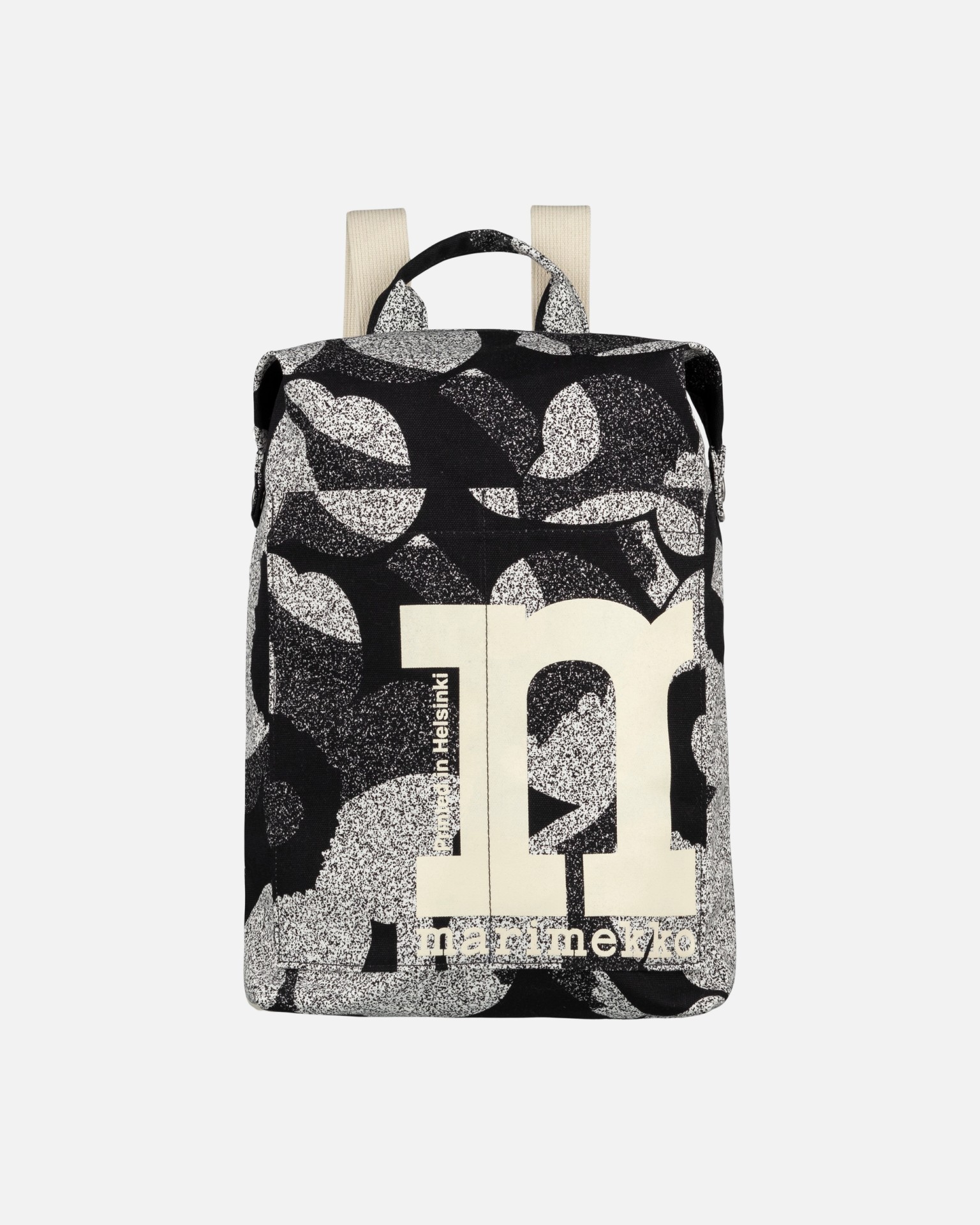 Mono Backpack Unikko, Rucksack, Schwarz, Weiß,