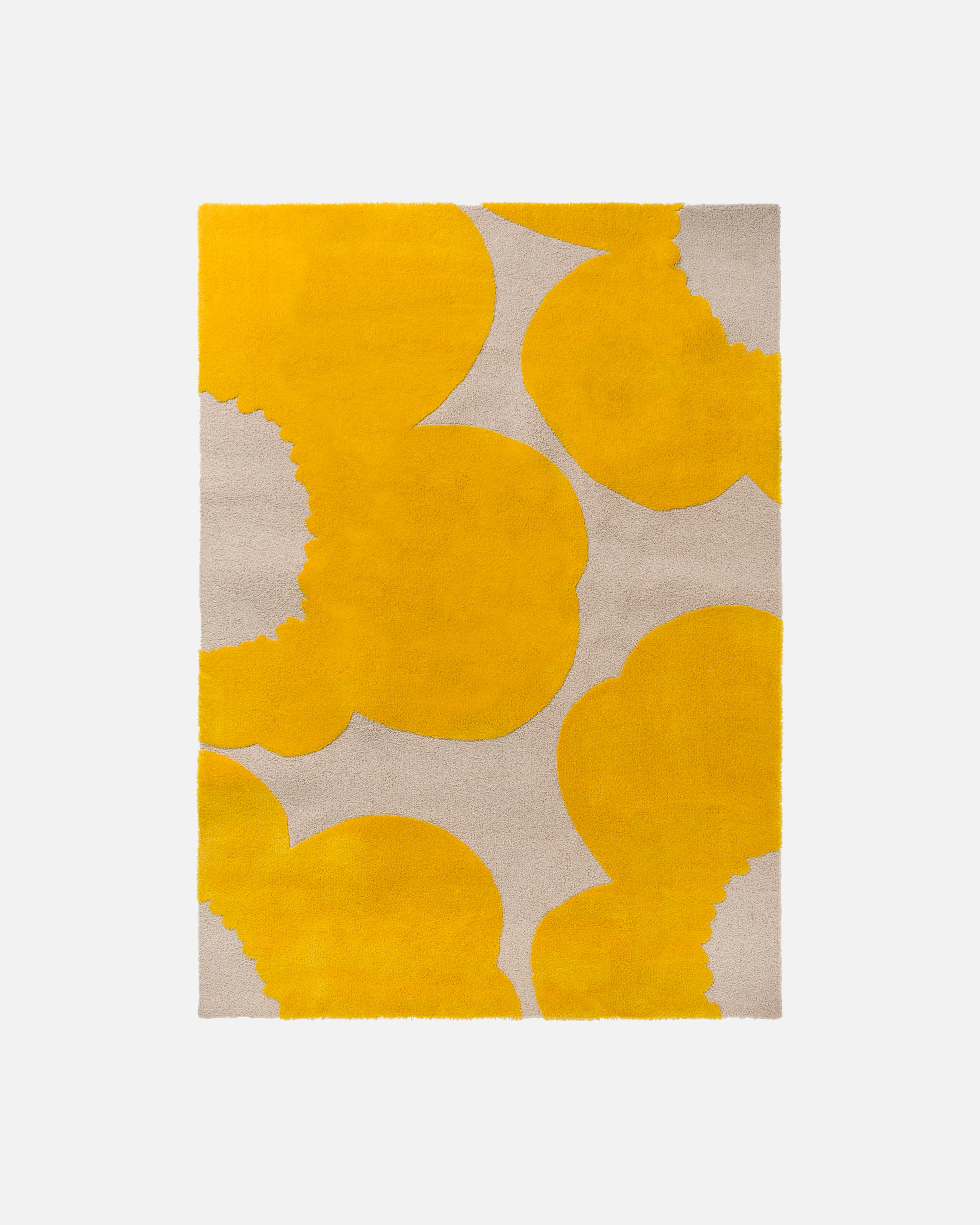 Iso Unikko, Rug 140x200 cm, yellow,