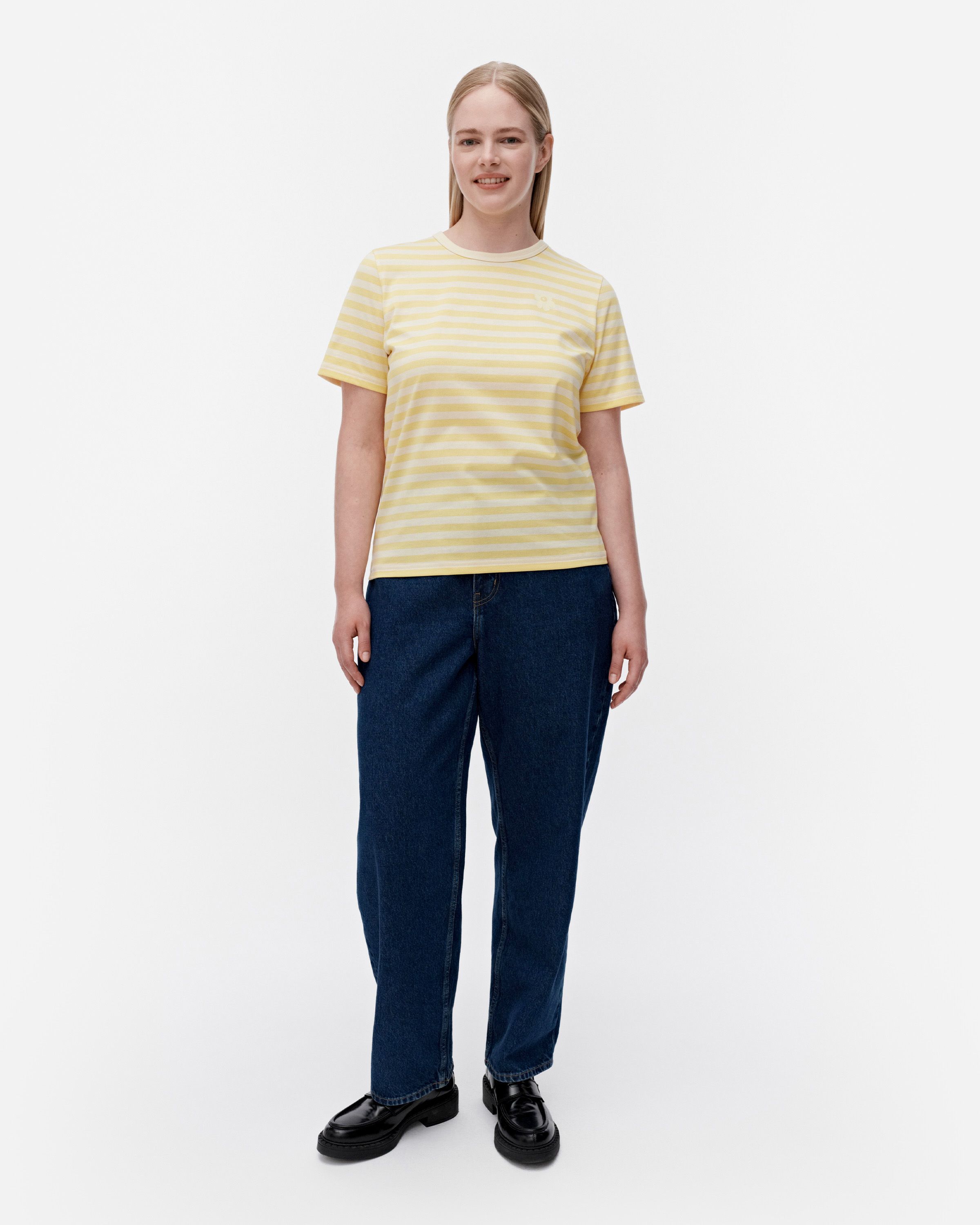 Tasaraita Relaxed Shortsleeve Kioski t-shirt | Marimekko