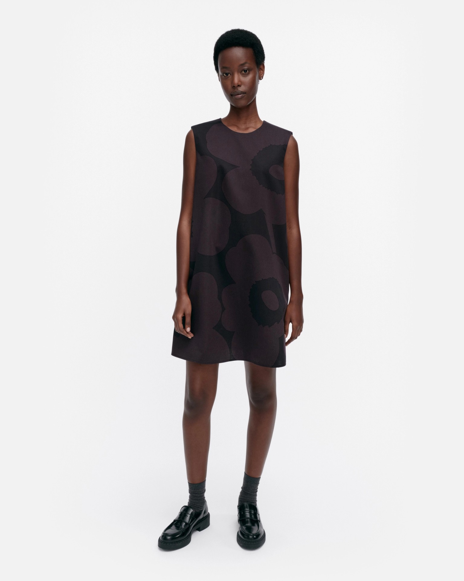 Siluetti Unikko, Marimini dress, black, dark grey,