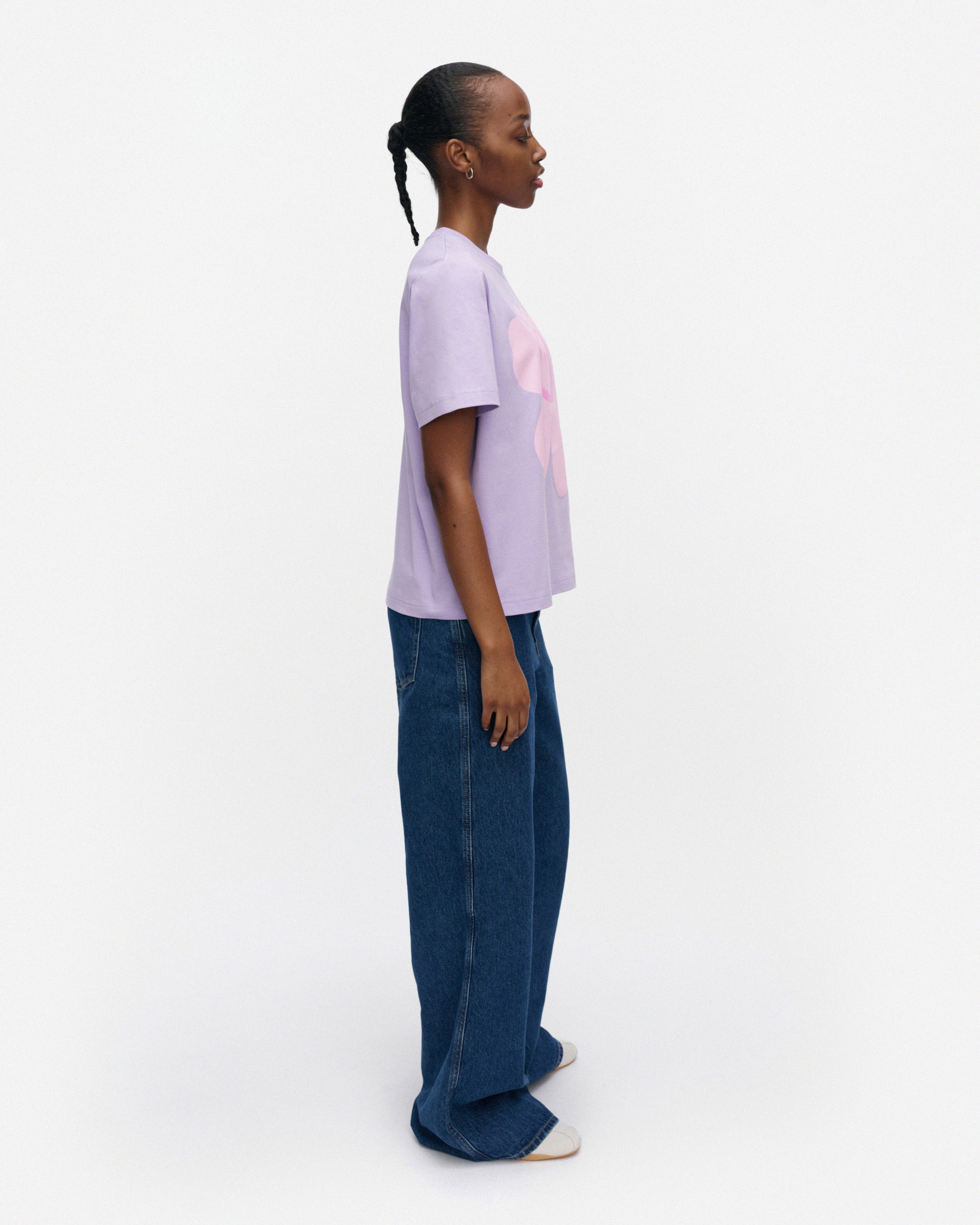 Else Unikko Placement, T-shirt, lilac, light pink,