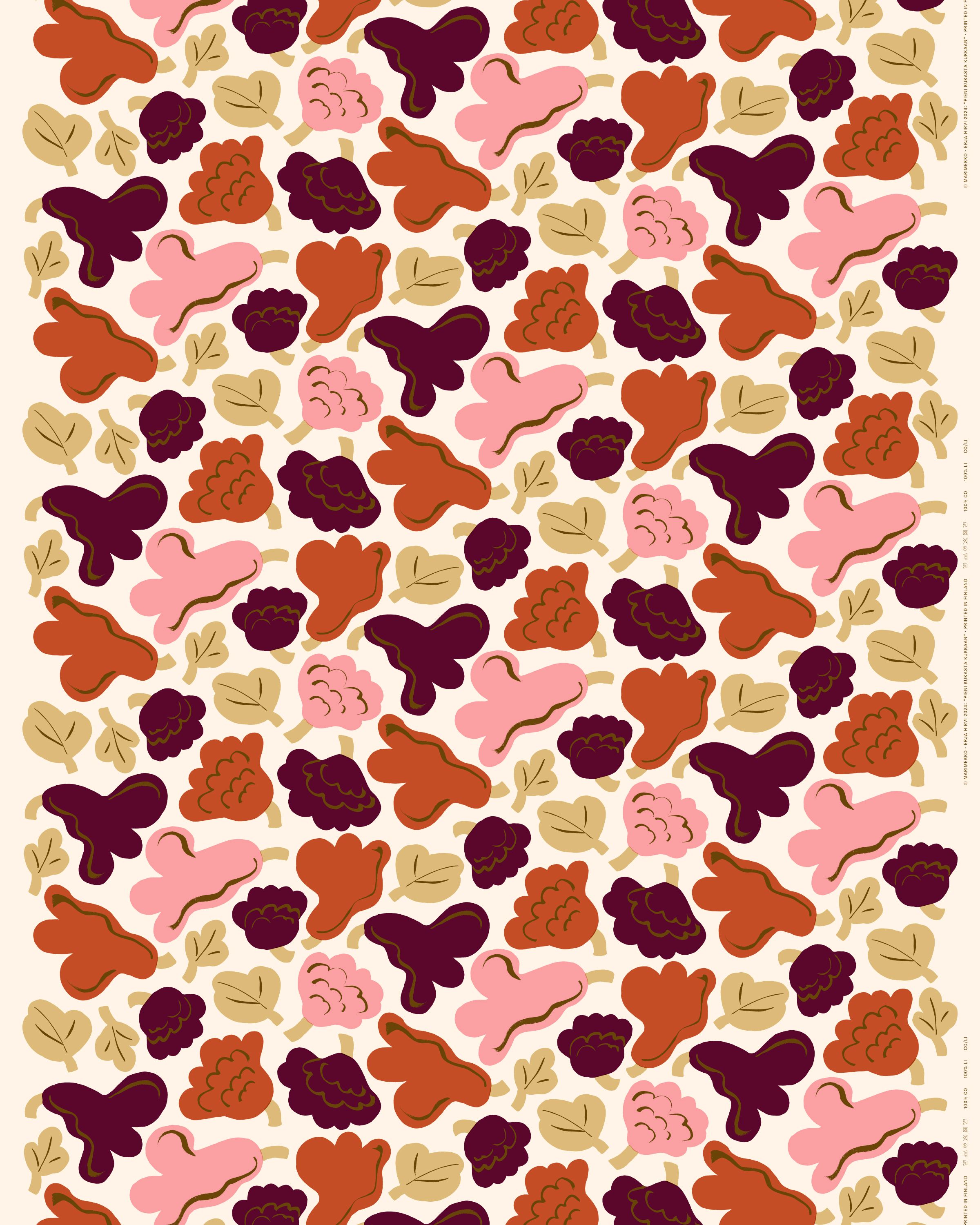 Oiva / Vihkiruusu Rectangular plate | Marimekko