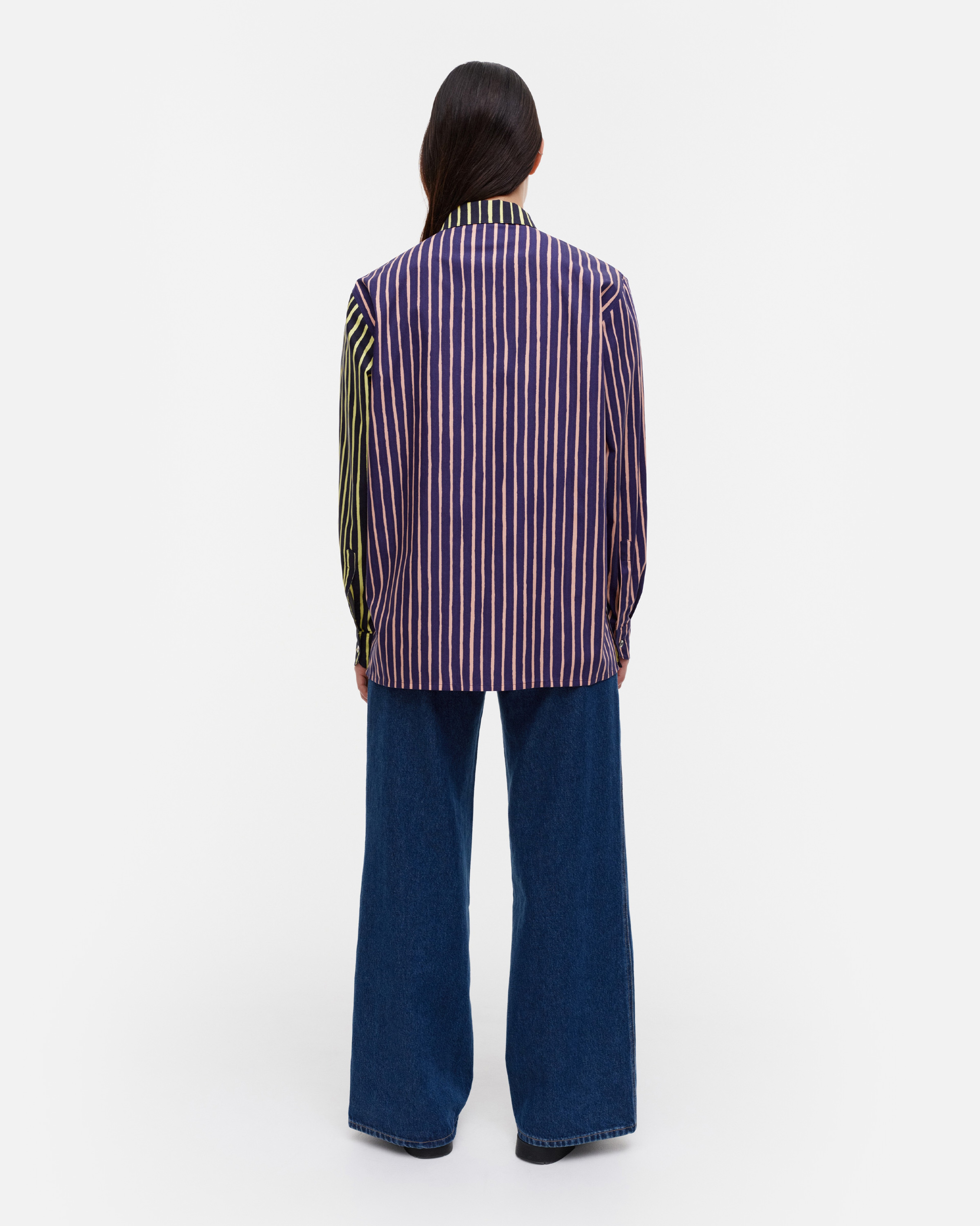 Jokapoika Multi, Kioski puuvillapaita, t.sininen, v.pun., keltainen,