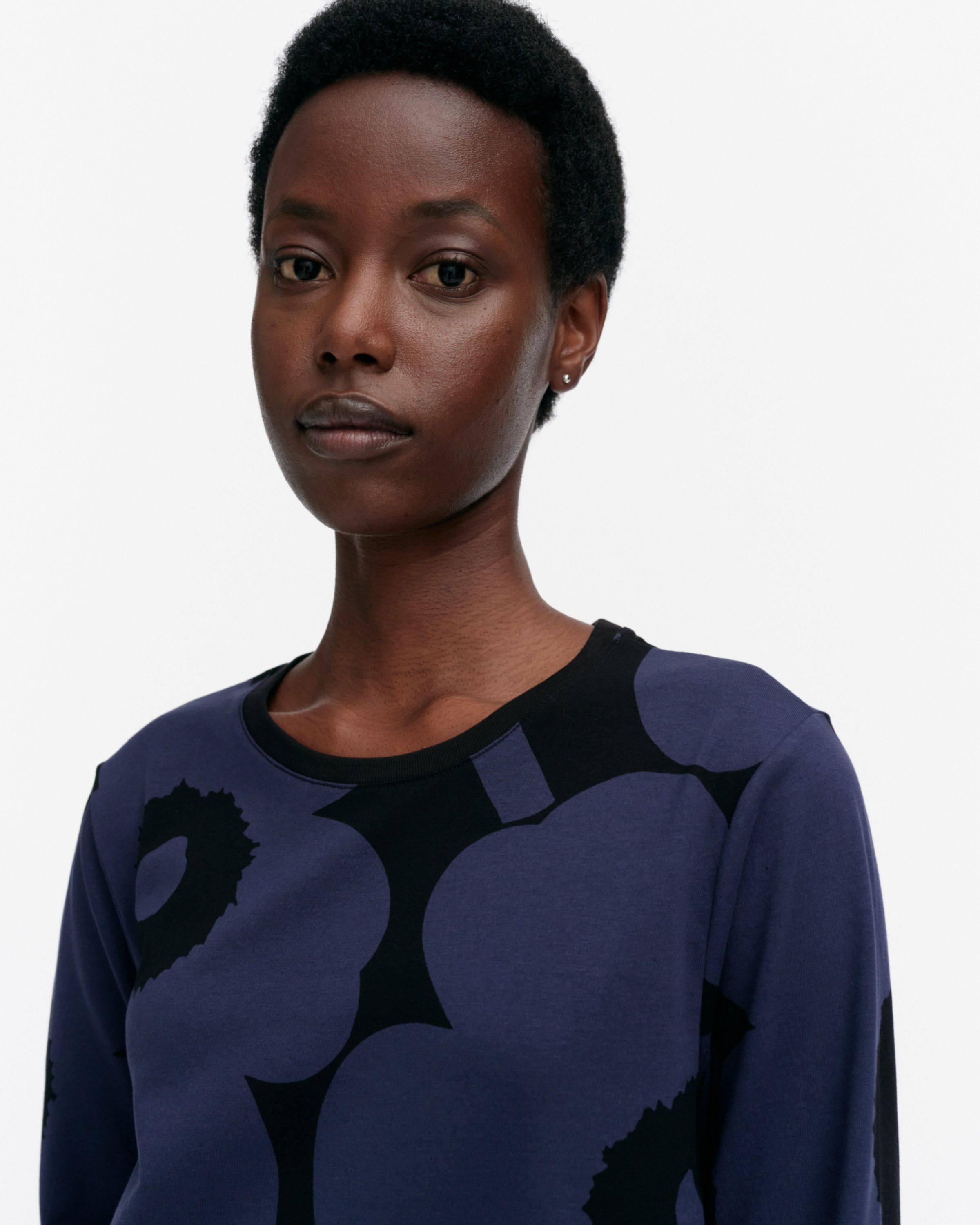 Kevät Unikko tunic dark navy, black | Marimekko