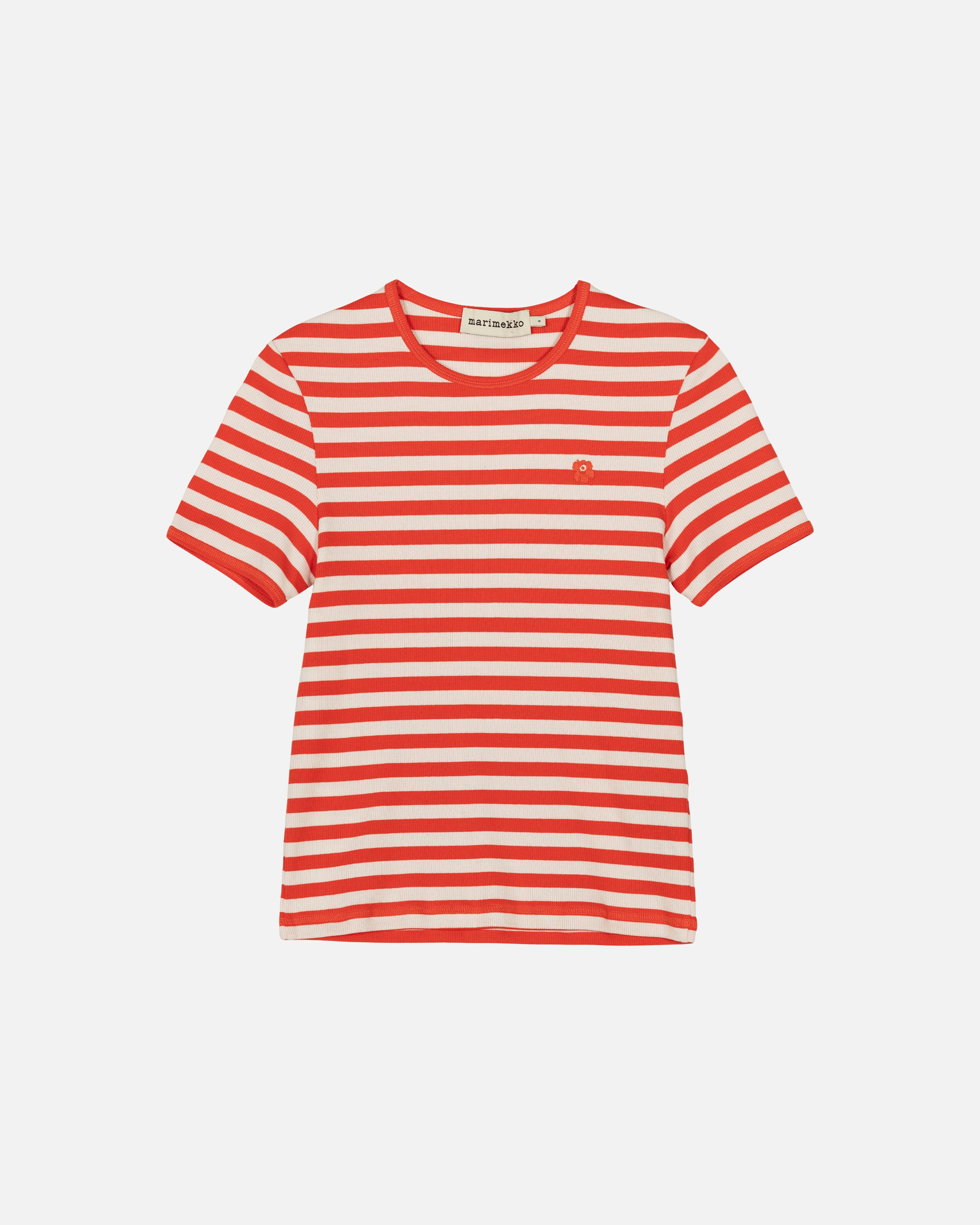 Kukkea Tasaraita Unikko Kioski t-shirt