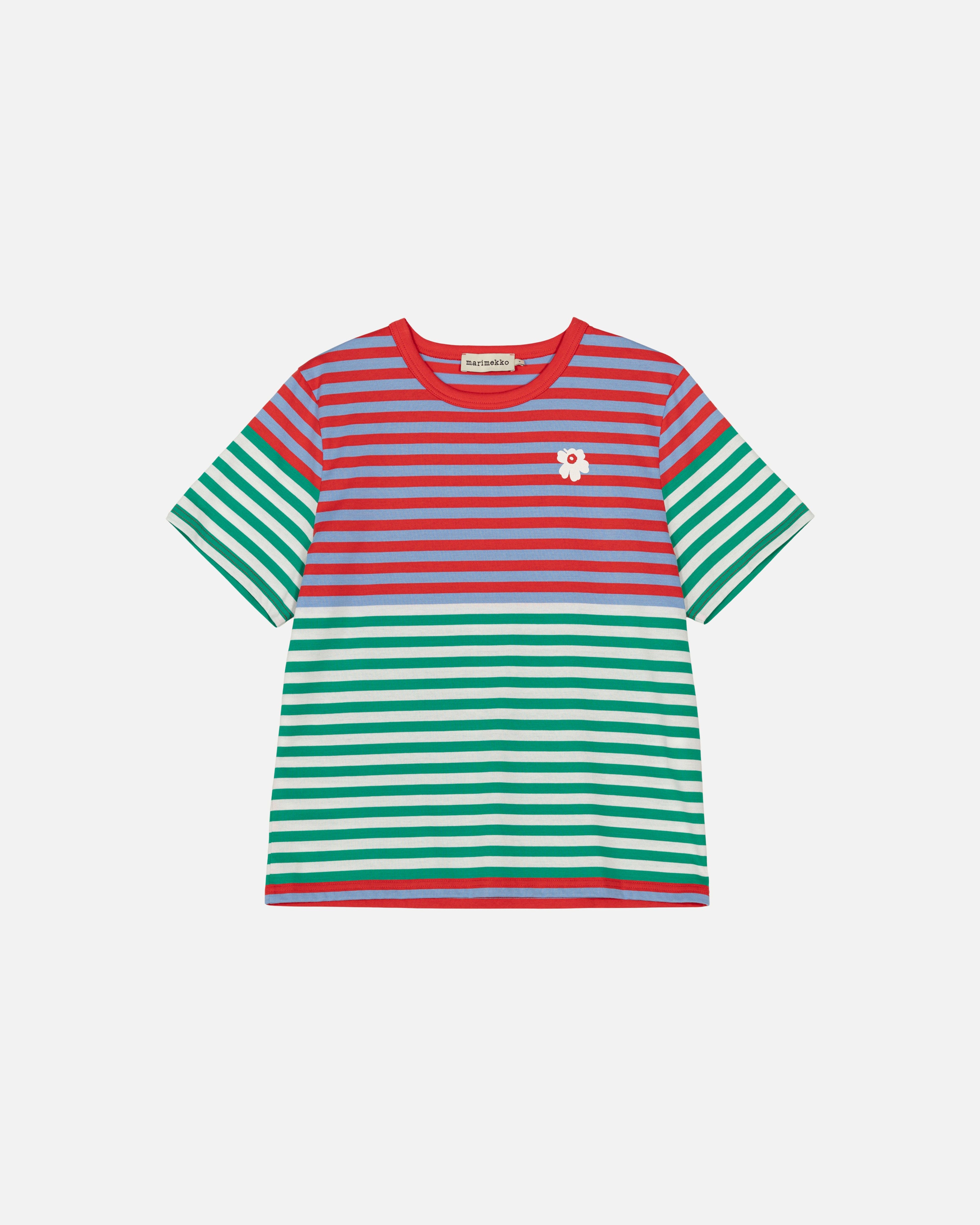 Tasaraita Unikko Kioski t-shirt