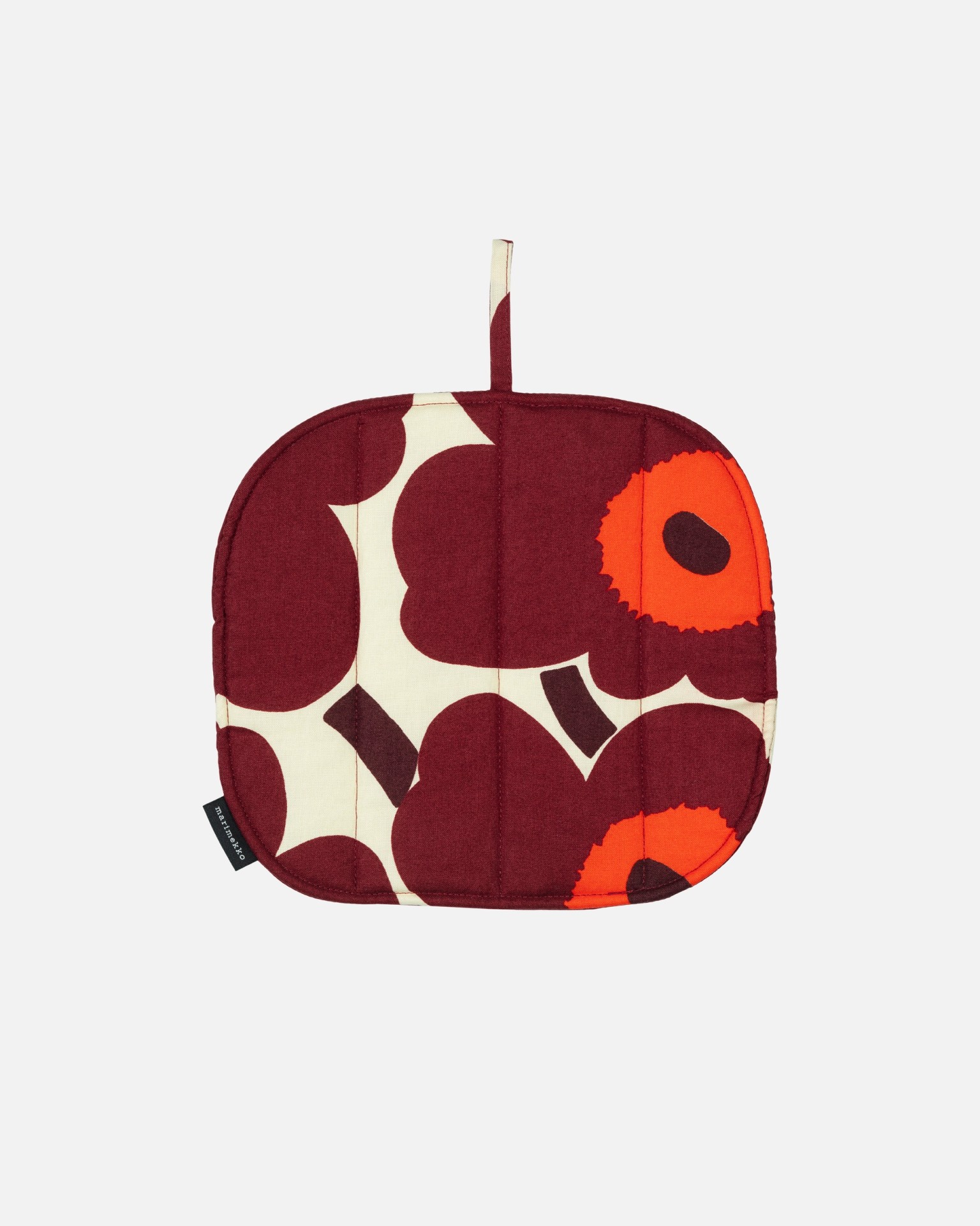 Pieni Unikko, Kettle holder, vanilla, wine red, red,