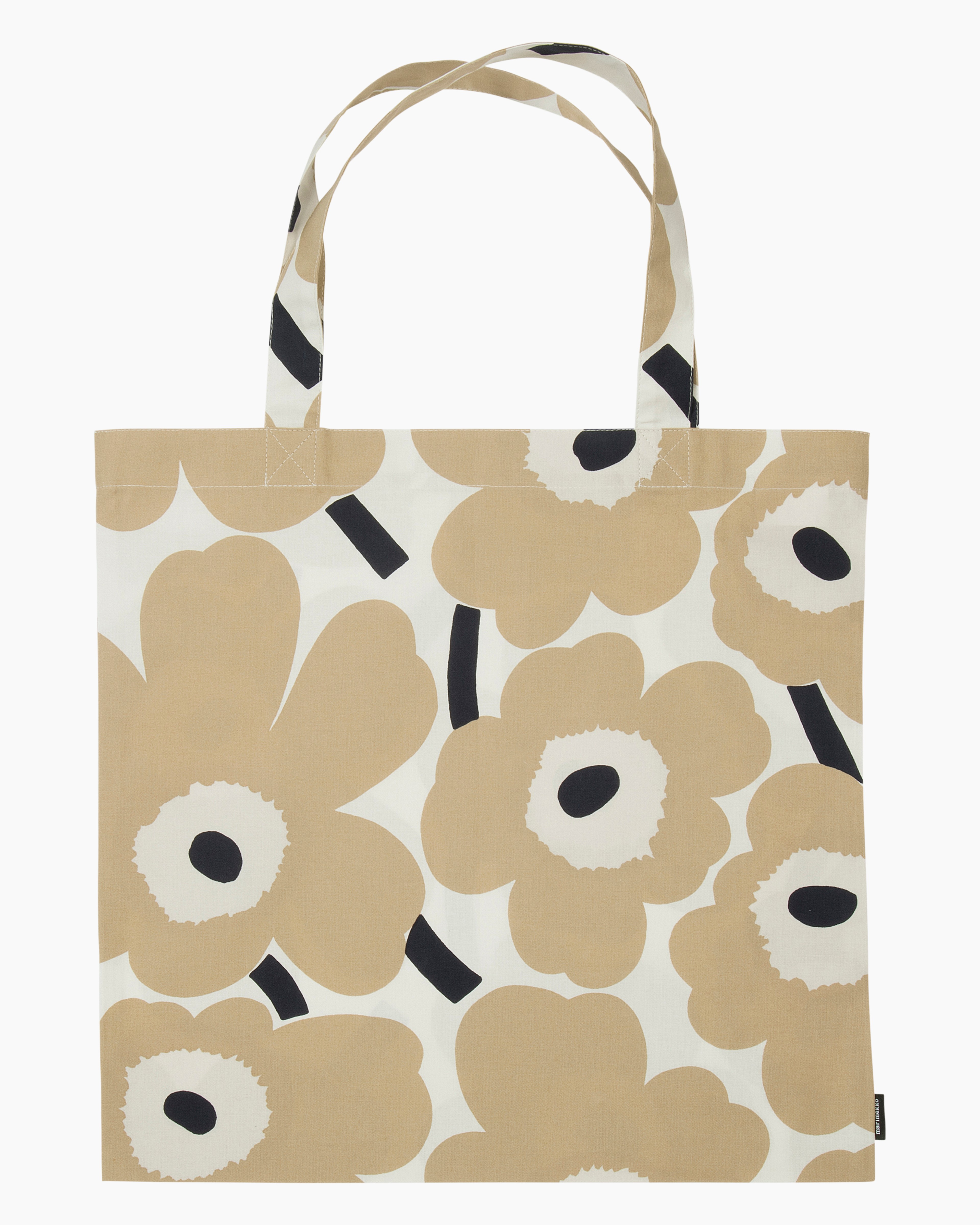 Pieni Unikko, Tote bag, white,beige,dark blue,