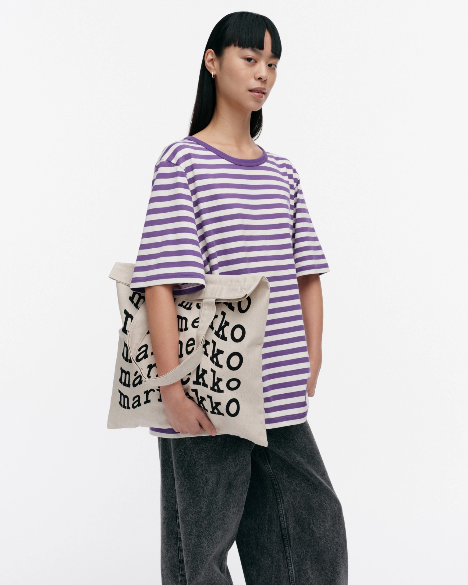 Vankka Logo Placement, Kioski bag, black, off white,