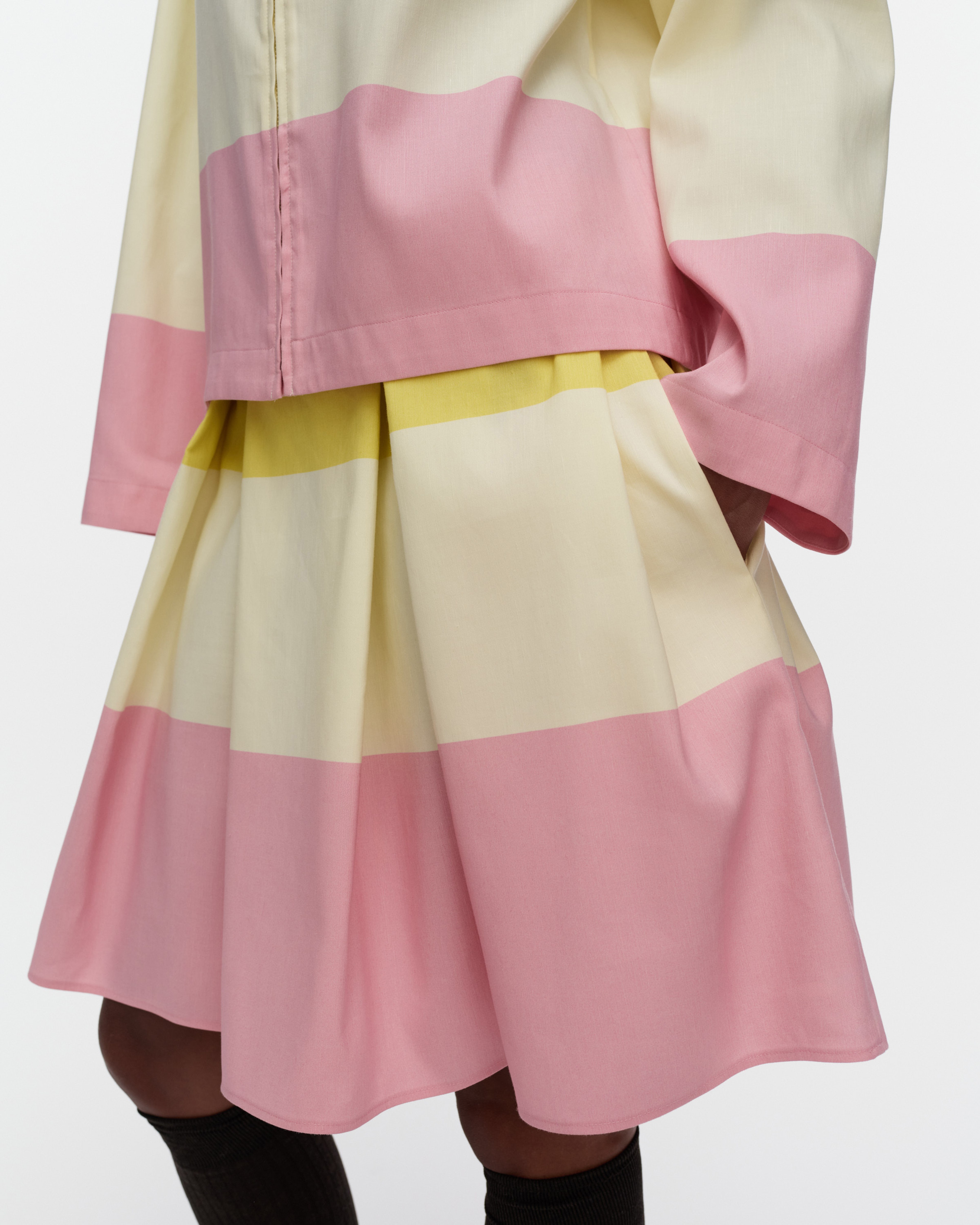 Kaksois Hennika, Skirt, yellow, light yellow, rose,