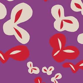 purple, red, off white