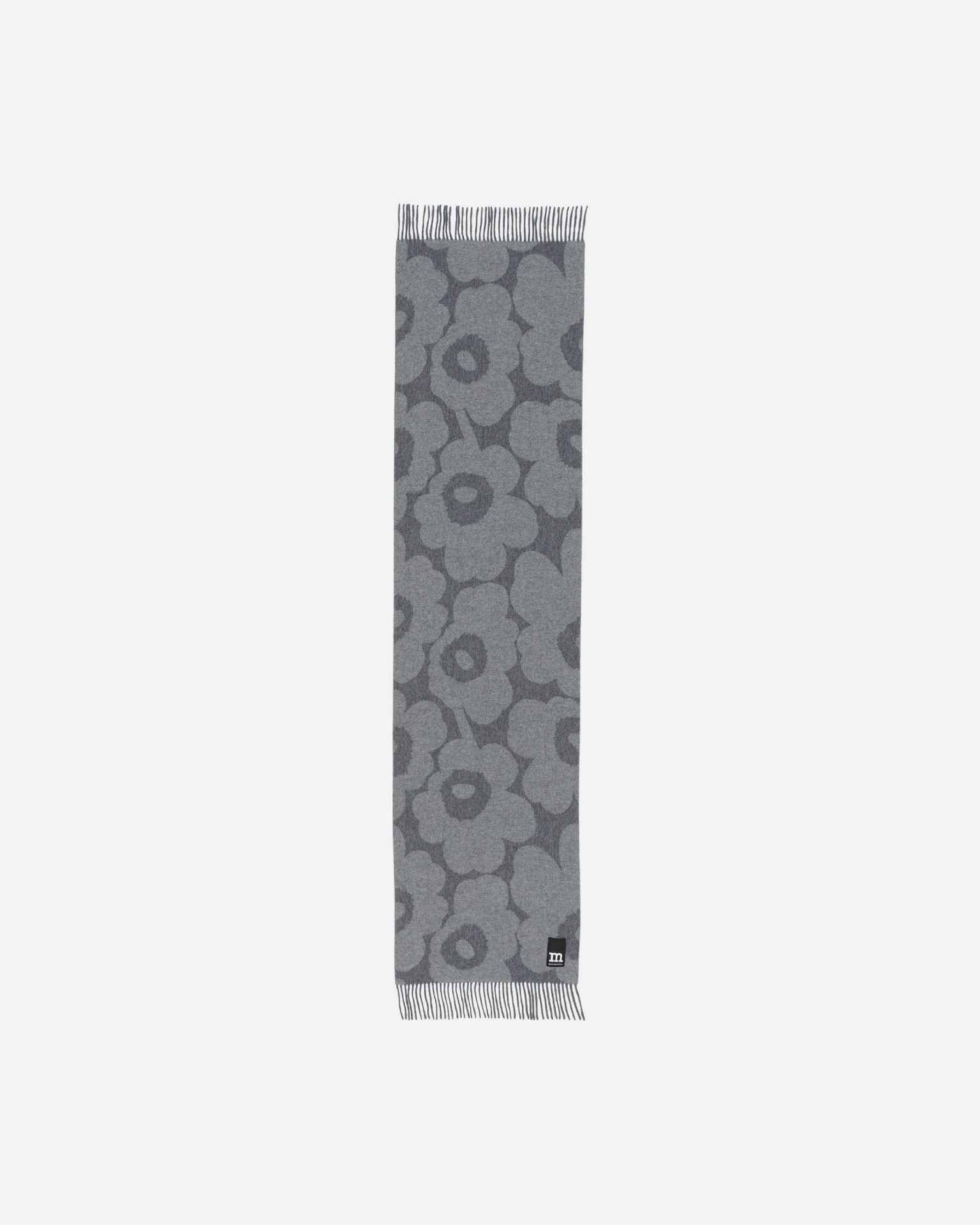 Identtinen Unikko, Scarf, light grey, dark grey,