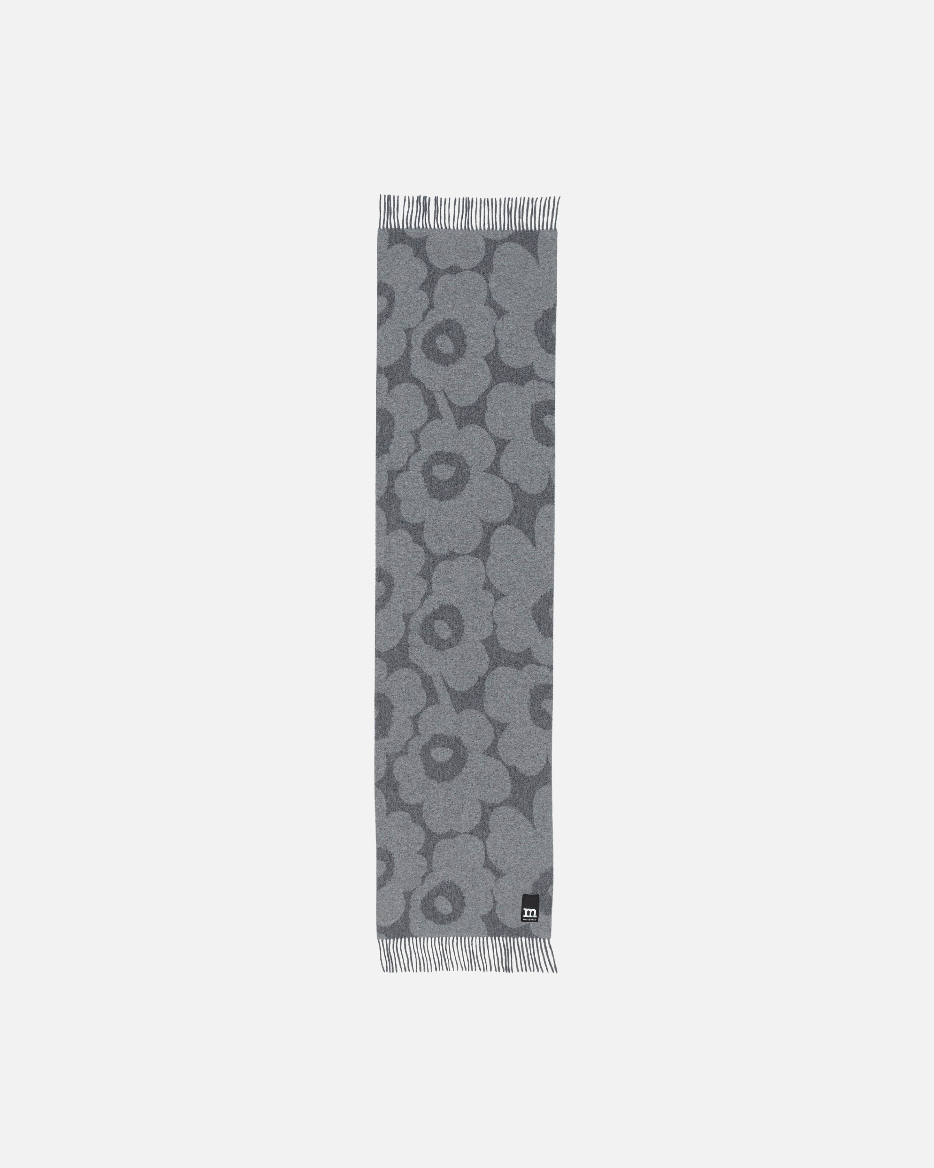 Identtinen Unikko, Scarf, light grey, dark grey,