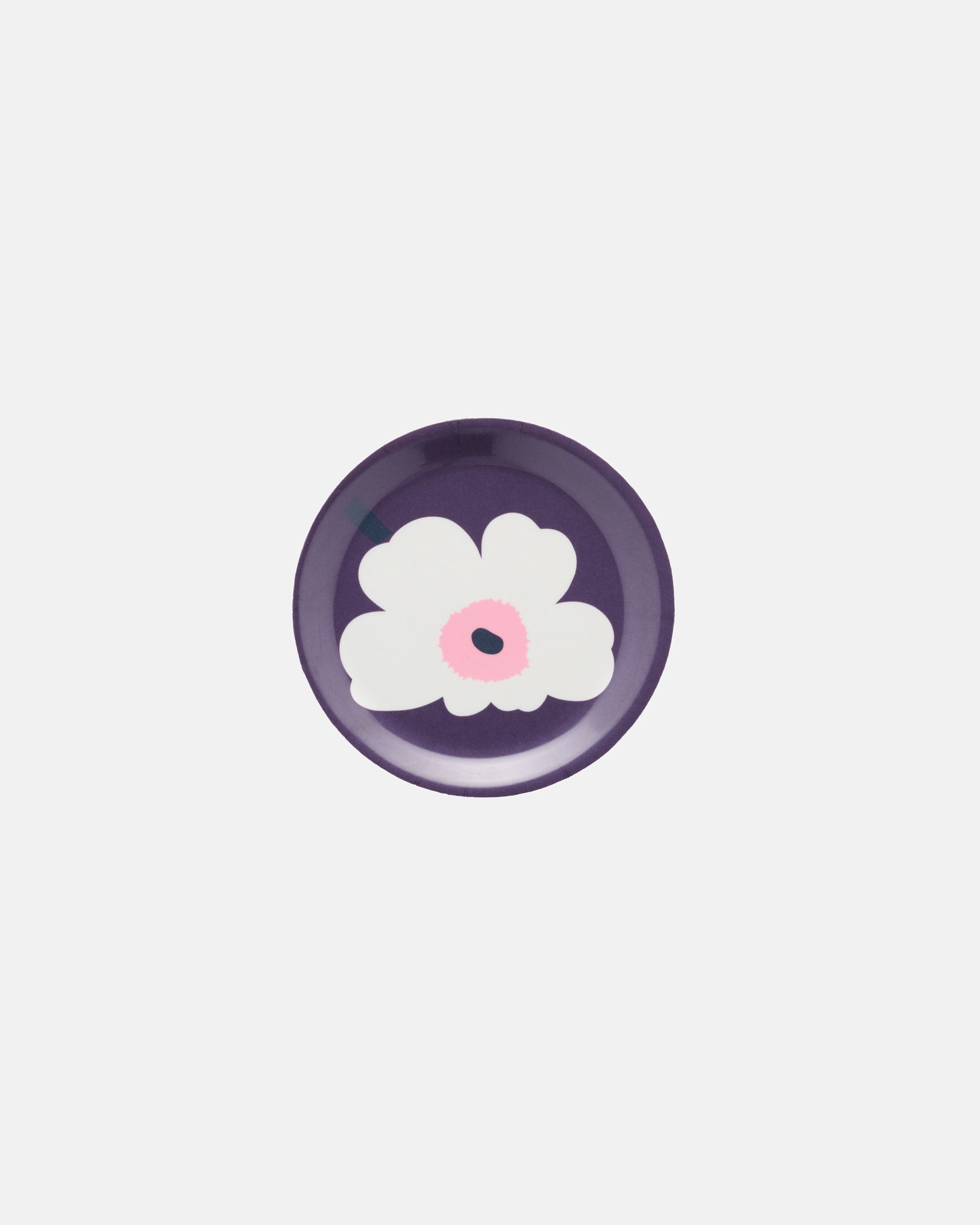 Unikko Coaster plum, white, rose | Marimekko