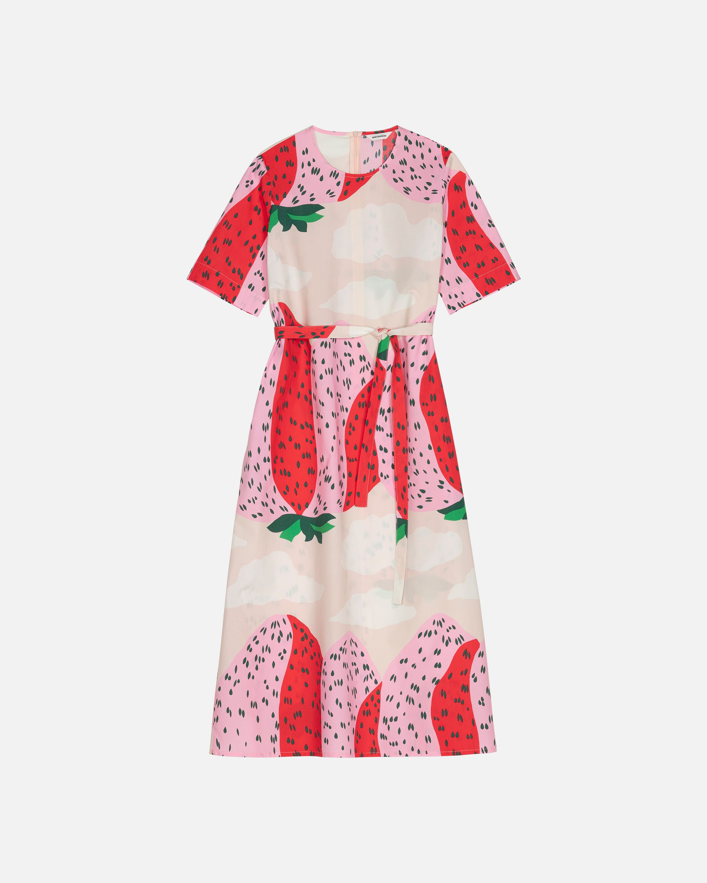 Kotelo Mansikkavuoret cotton poplin dress | Marimekko