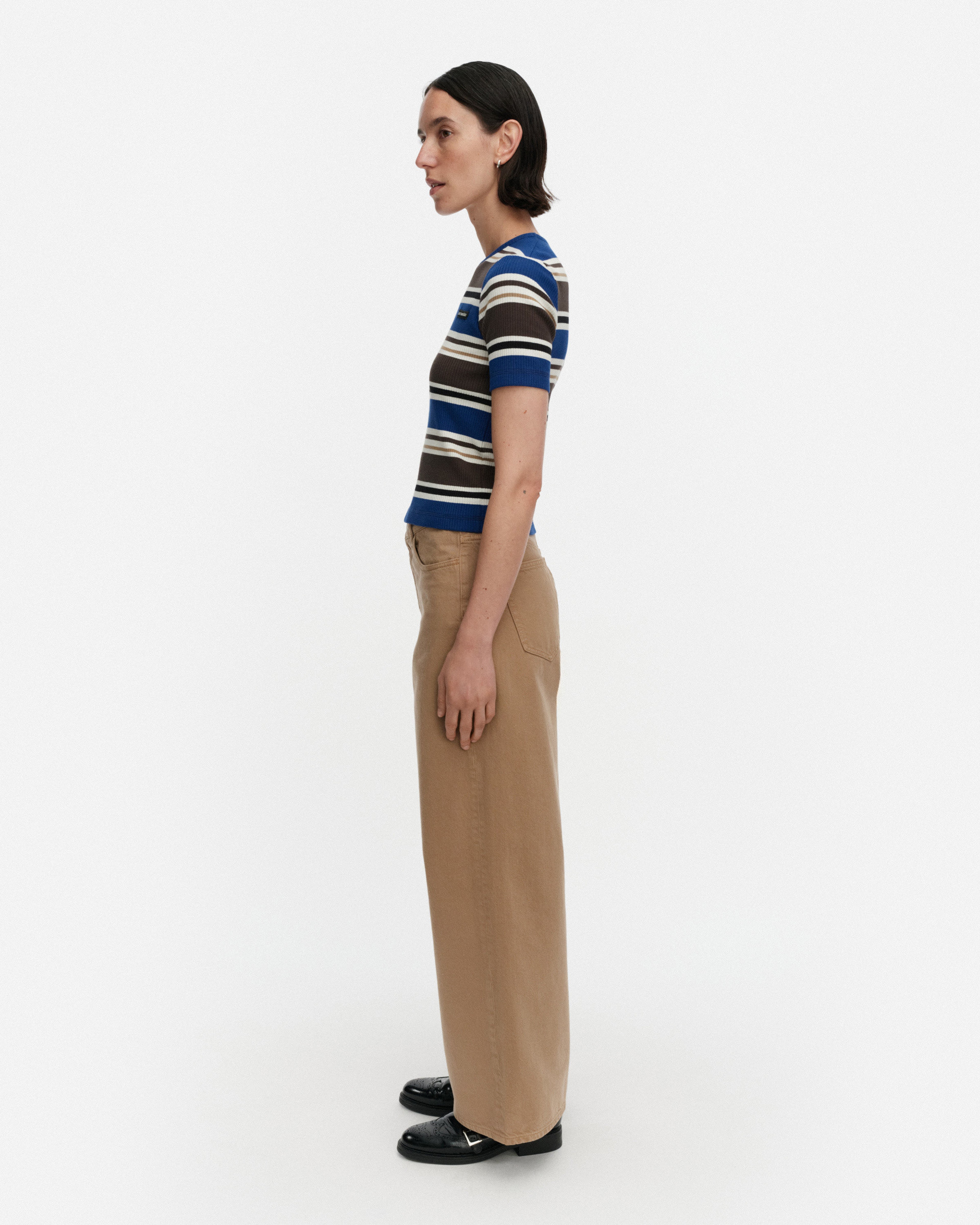 Spurtti Helvi, Shirt, blue, brown, black, white,