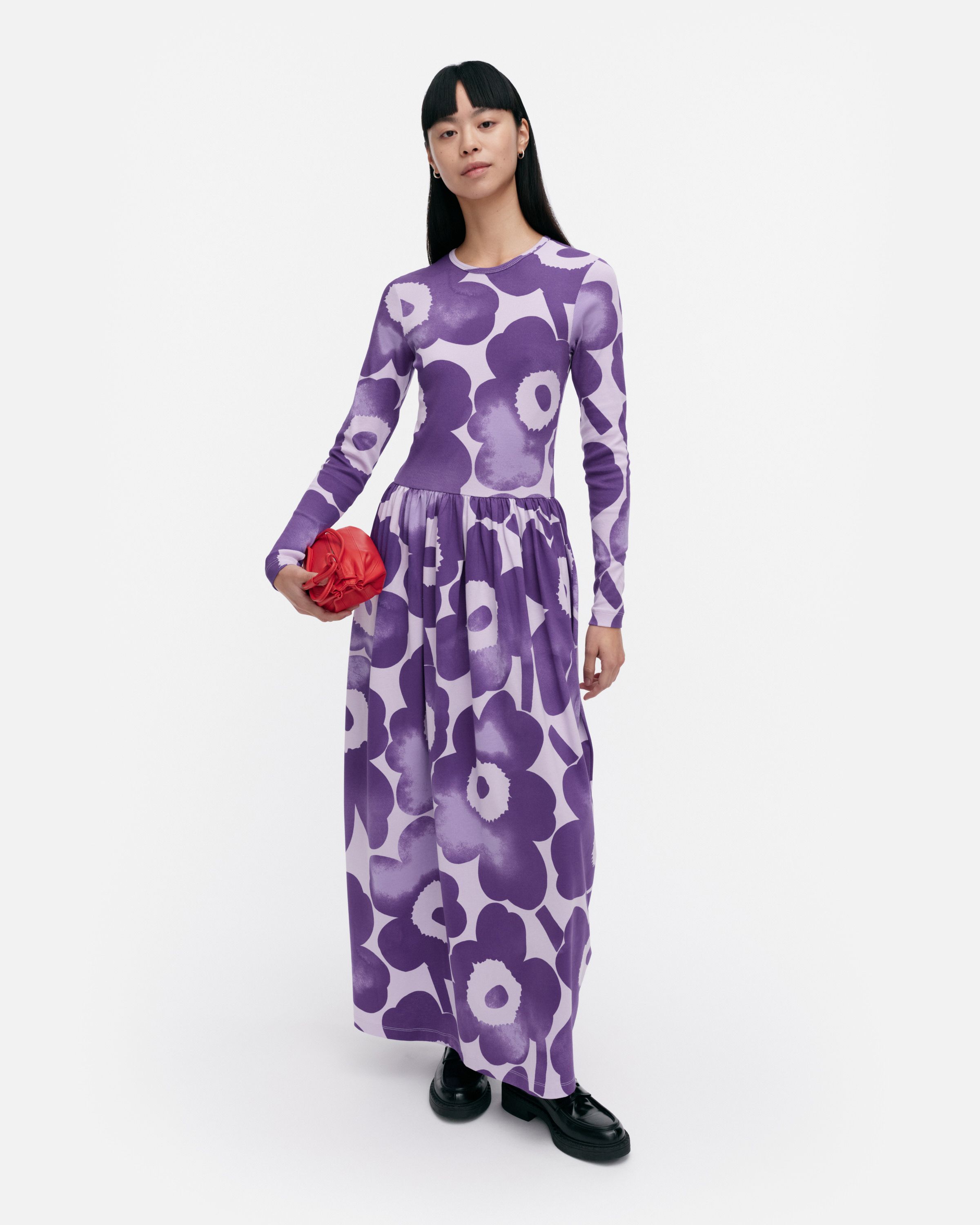24AW■marimekko■Portti Lammet ウールブレンドニットドレス 24AW□marimekko□Portti Lammet ウールブレンドニットドレス
