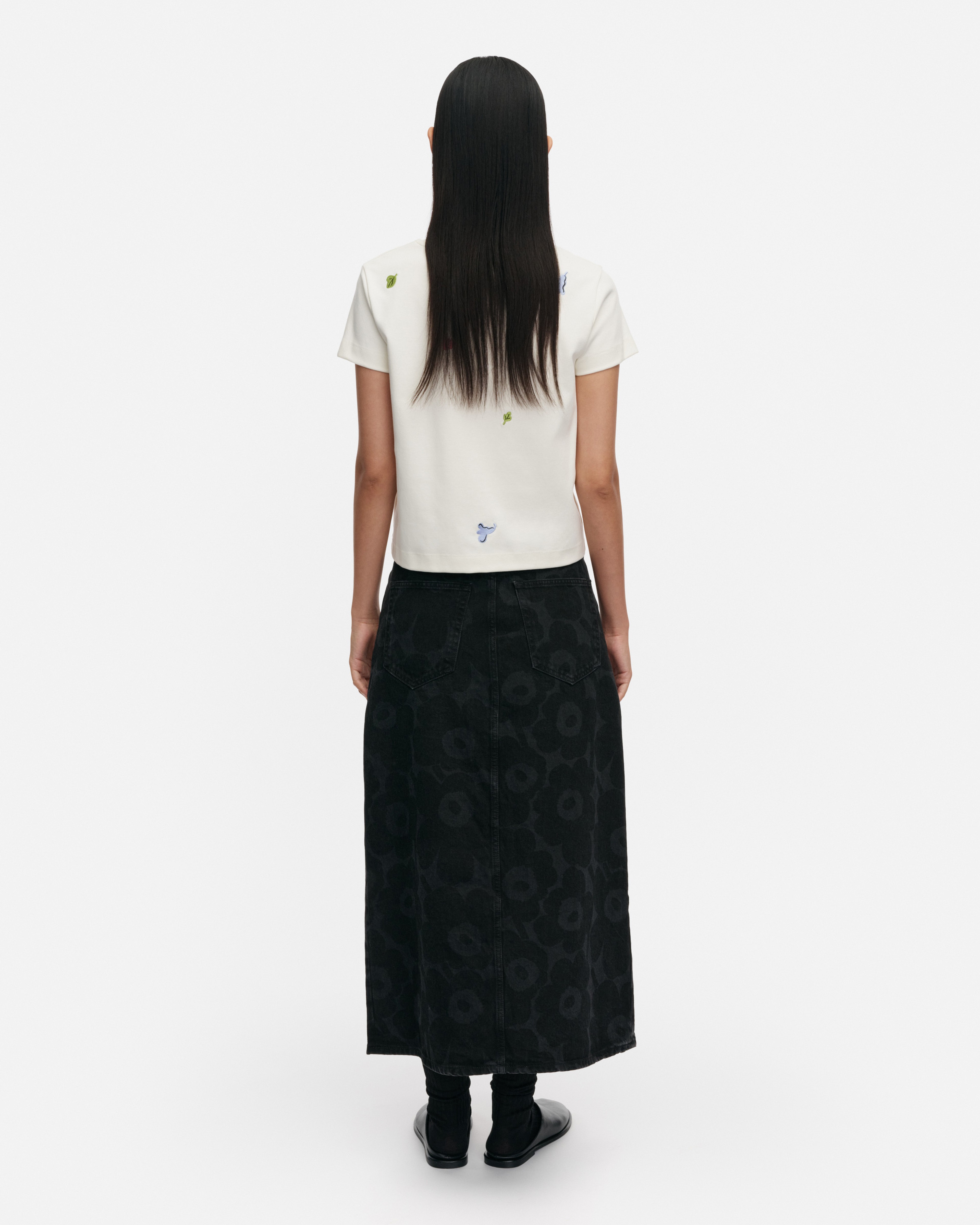 Maridenim Kuvastuma Unikko Denim skirt