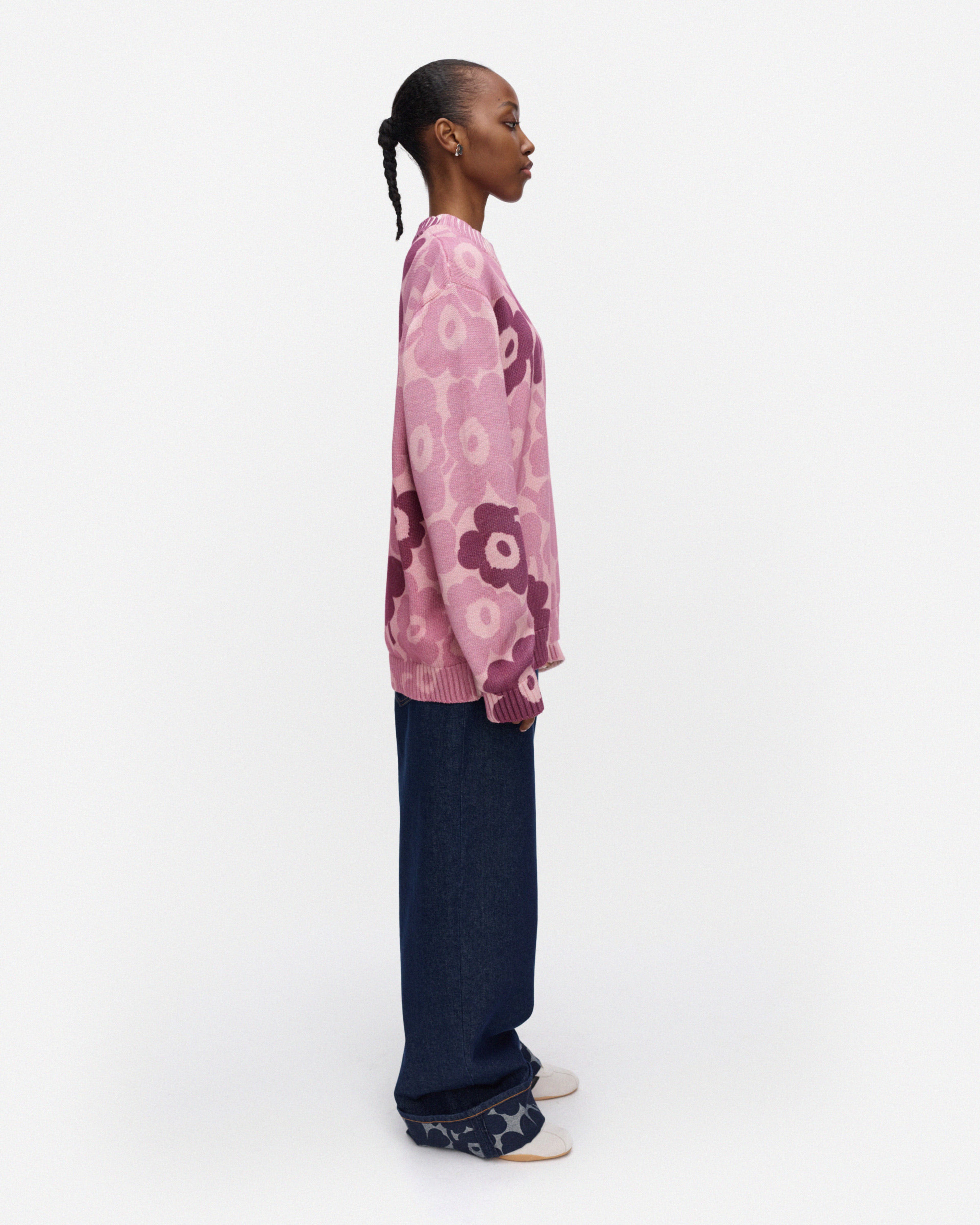 Puuteri Unikko, Pull Kioski en maille, rose clair, rose, rose foncé,