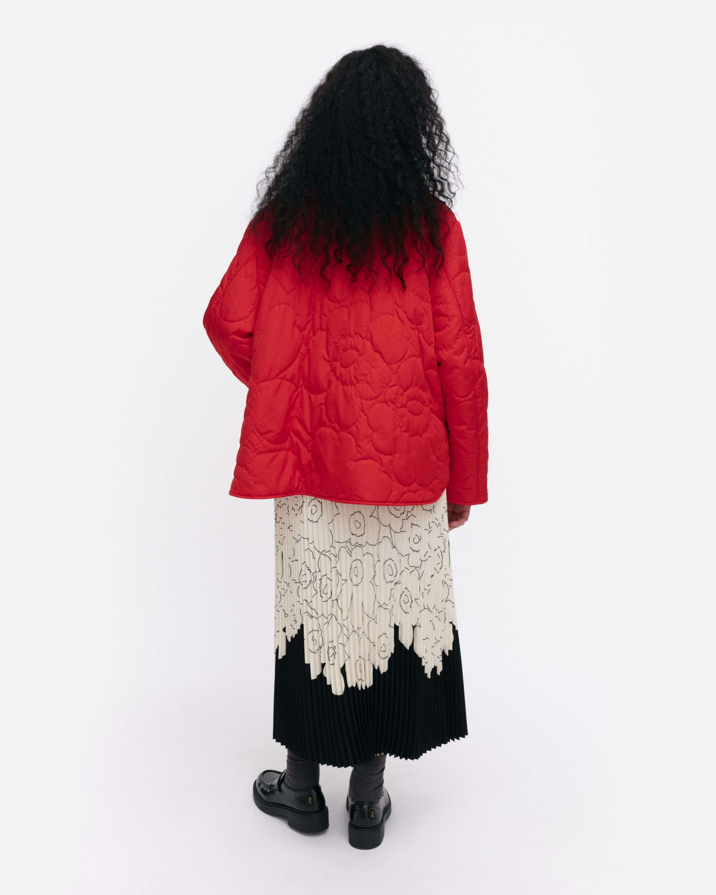 unikko Kapseli Piirto Unikko Lightweight padded coat | Marimekko