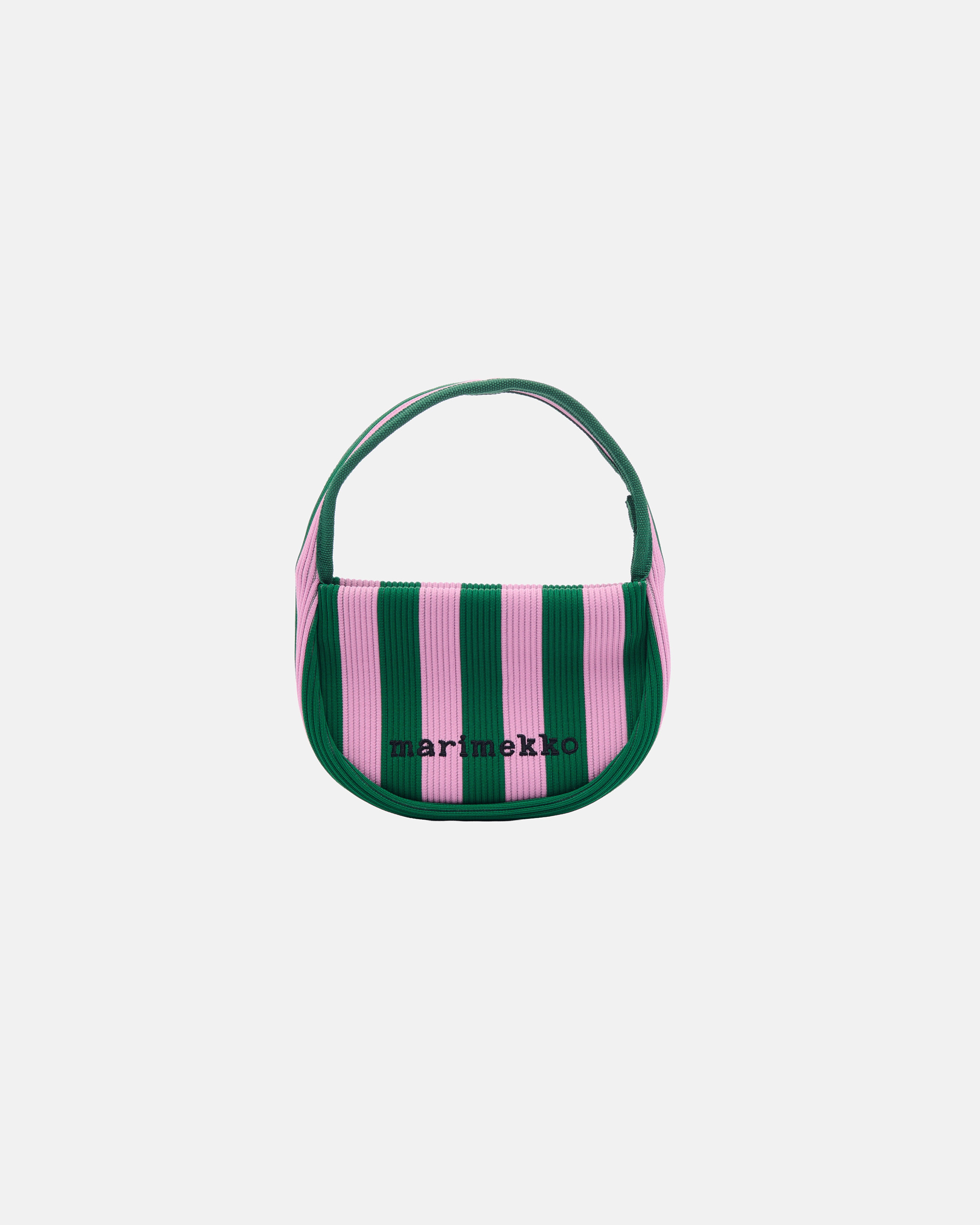 Knitted Mini Handbag Merirosvo, Shoulder bag, pink, dark green,